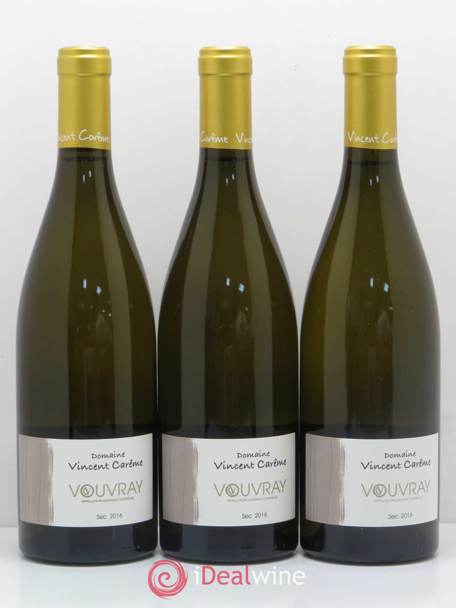 Vouvray Sec Domaine Vincent Carême  (sans prix de réserve) 2016 - Lot de 6 bouteilles - 2