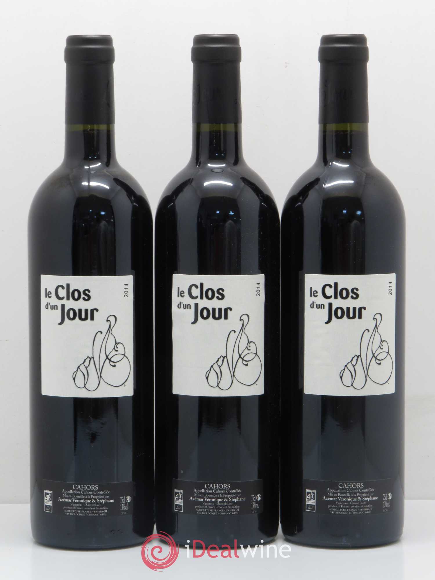 Cahors Le clos d'un jour (sans prix de réserve) 2014 - Posten von 6 Flaschen - 1