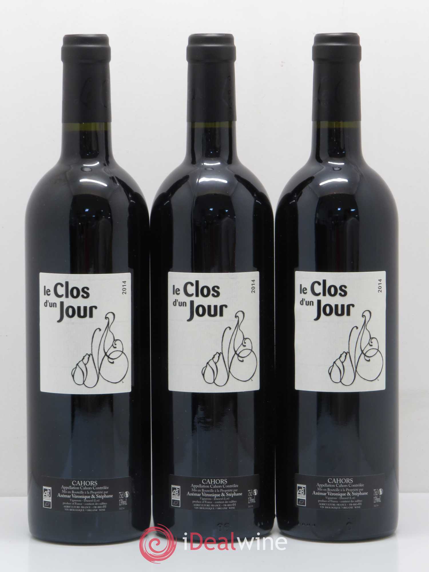 Cahors Le clos d'un jour (sans prix de réserve) 2014 - Posten von 6 Flaschen - 2