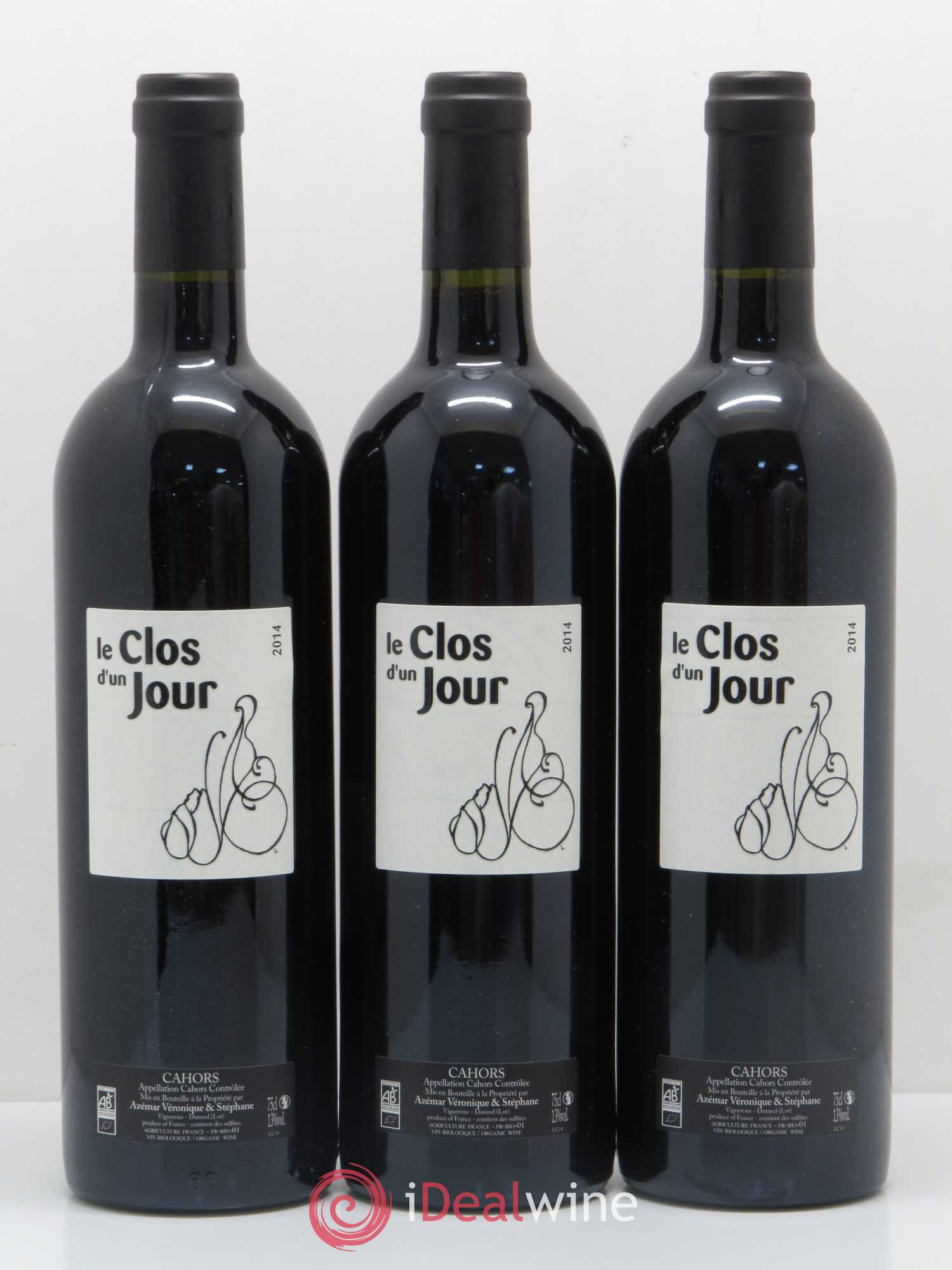 Cahors Le clos d'un jour (sans prix de réserve) 2014 - Posten von 6 Flaschen - 1