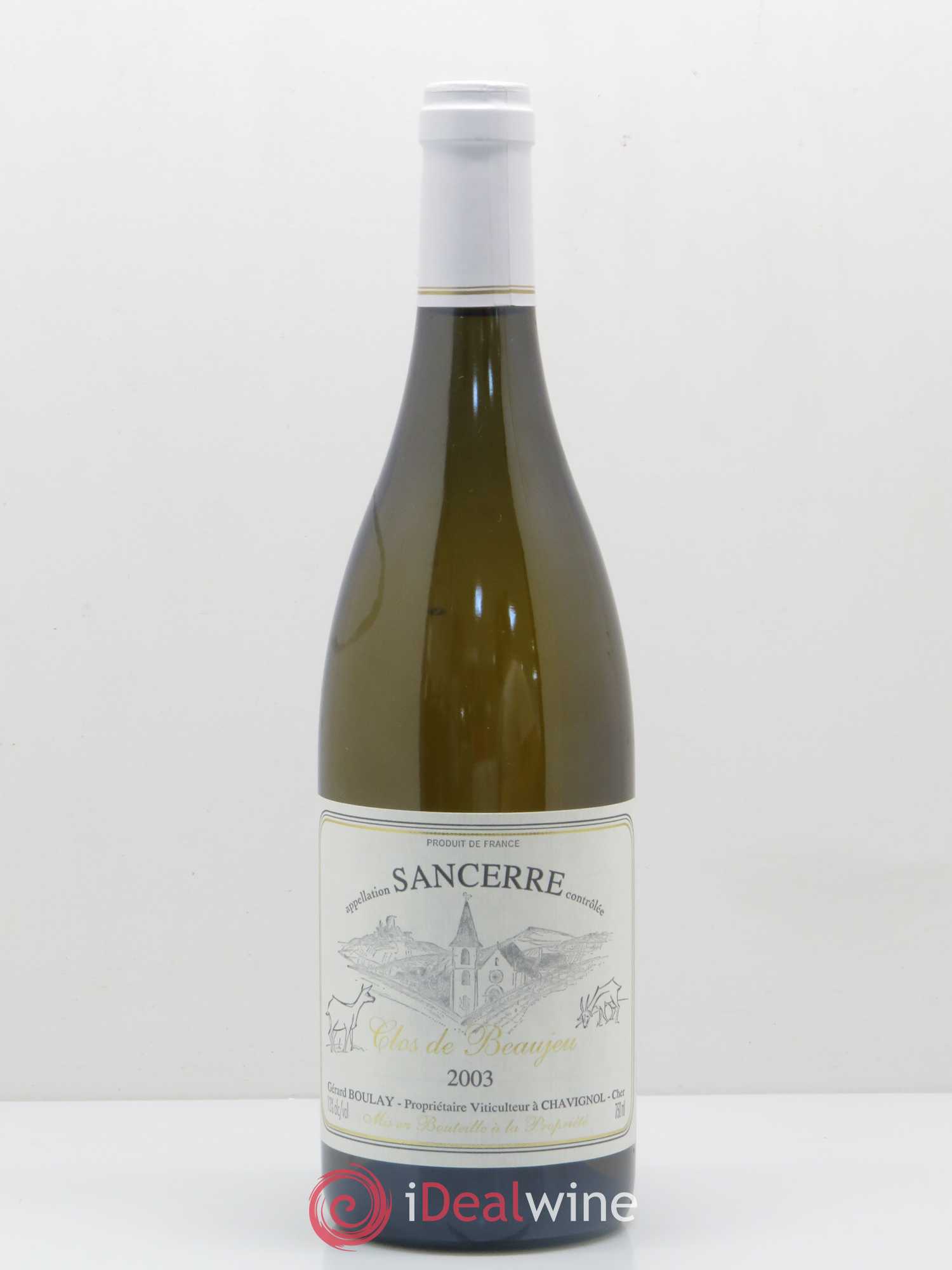 Sancerre Clos de Beaujeu Gérard Boulay 2003 - Lot de 1 bouteille - 0