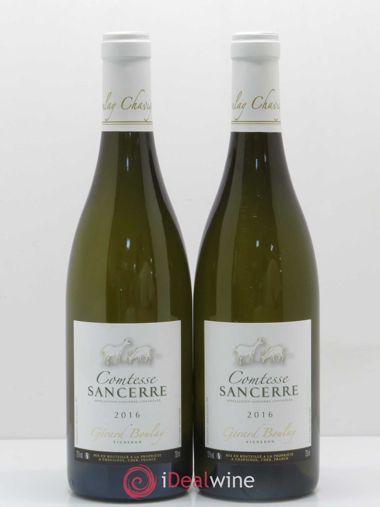 Sancerre Comtesse Gérard Boulay (sans prix de réserve) 2016 - Lot de 2 bouteilles - 0
