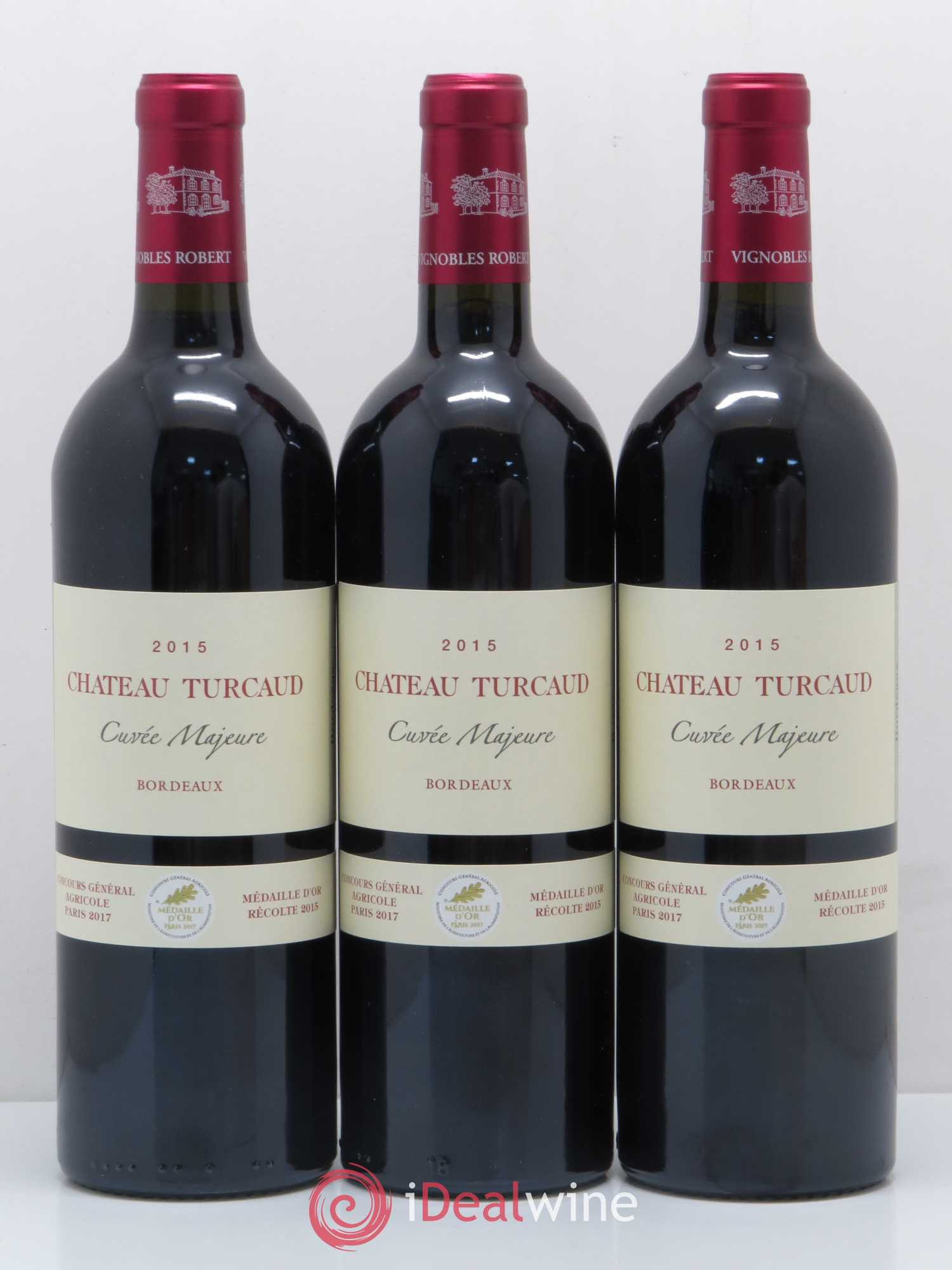 Bordeaux Supérieur Château Turcaud cuvée Majeure (sans prix de réserve) 2015 - Posten von 6 Flaschen - 1