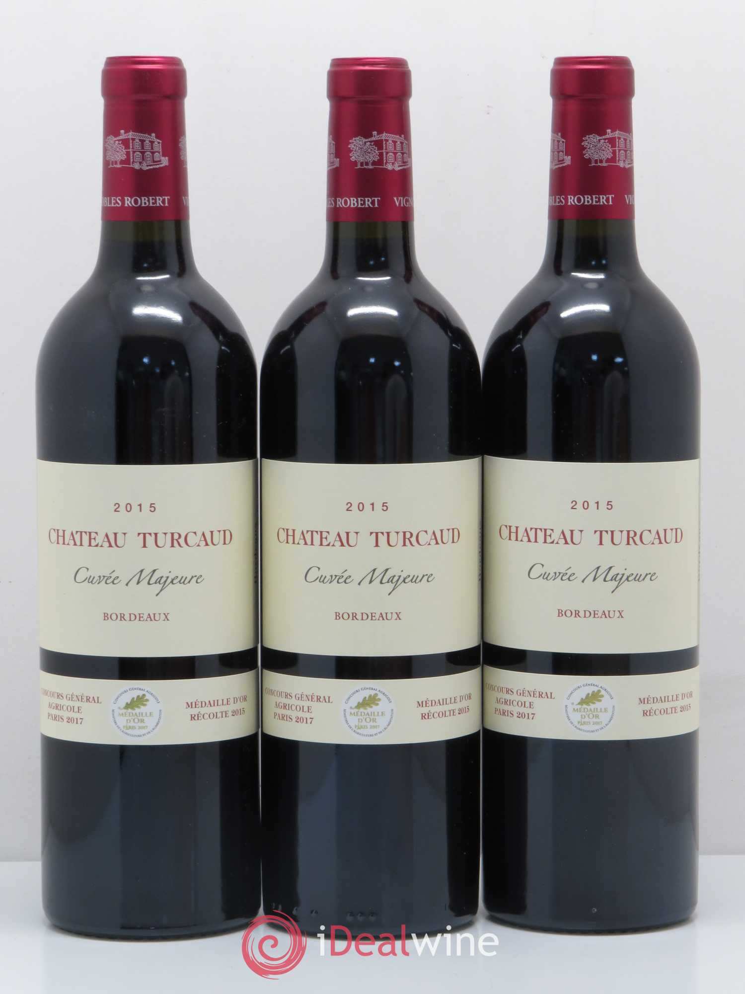 Bordeaux Supérieur Château Turcaud cuvée Majeure (sans prix de réserve) 2015 - Lot de 6 bouteilles - 2