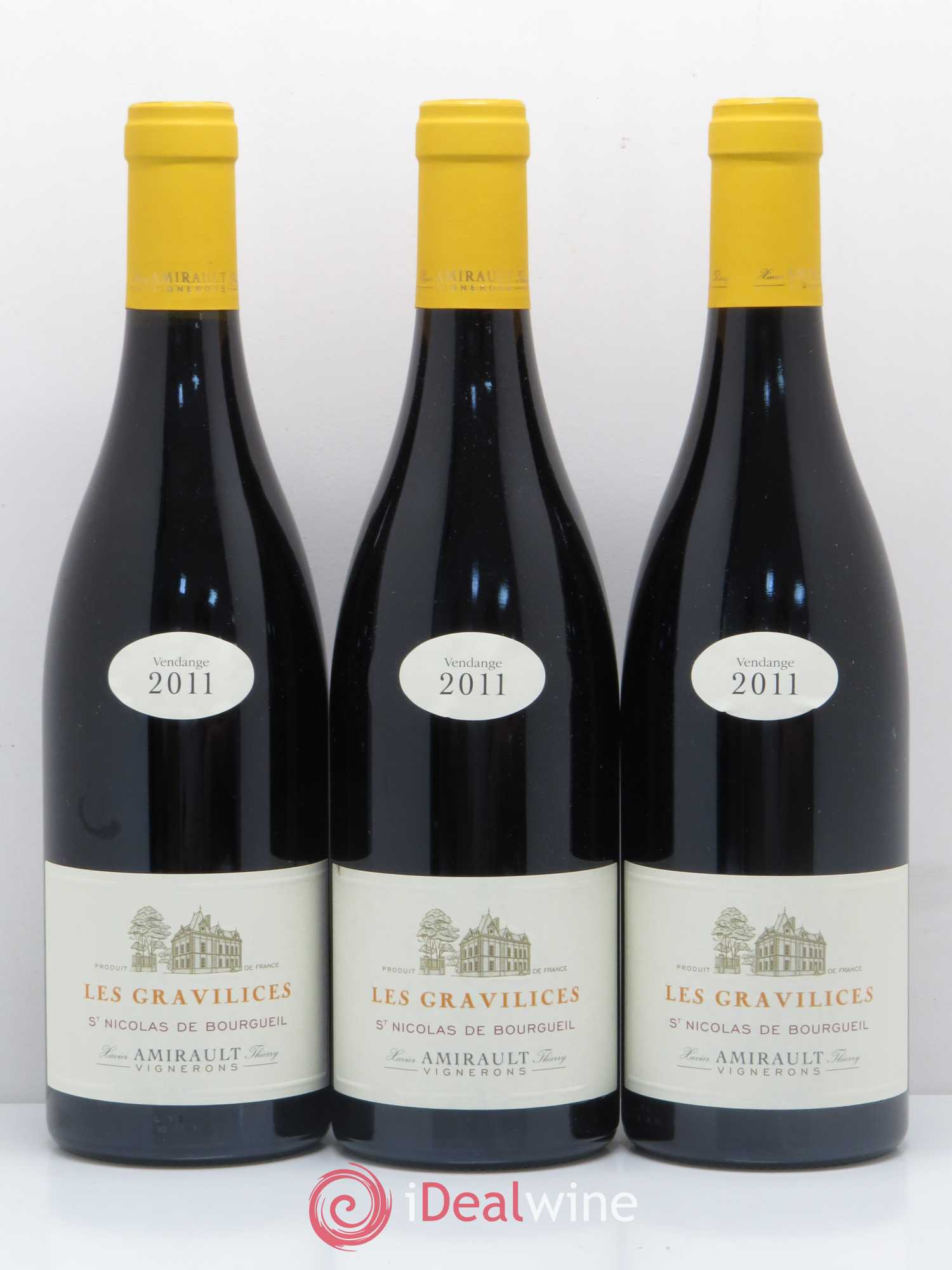 Saint-Nicolas de Bourgueil Les Gravilices Agnès et Xavier Amirault  (sans prix de réserve) 2011 - Lot de 6 bouteilles - 1