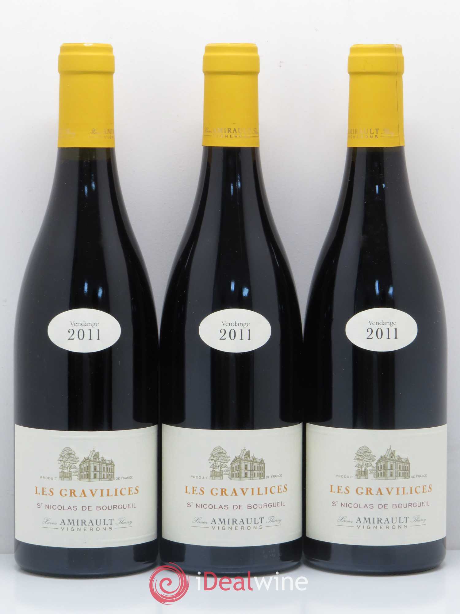 Saint-Nicolas de Bourgueil Les Gravilices Agnès et Xavier Amirault 2011 - Lot de 6 bouteilles - 2