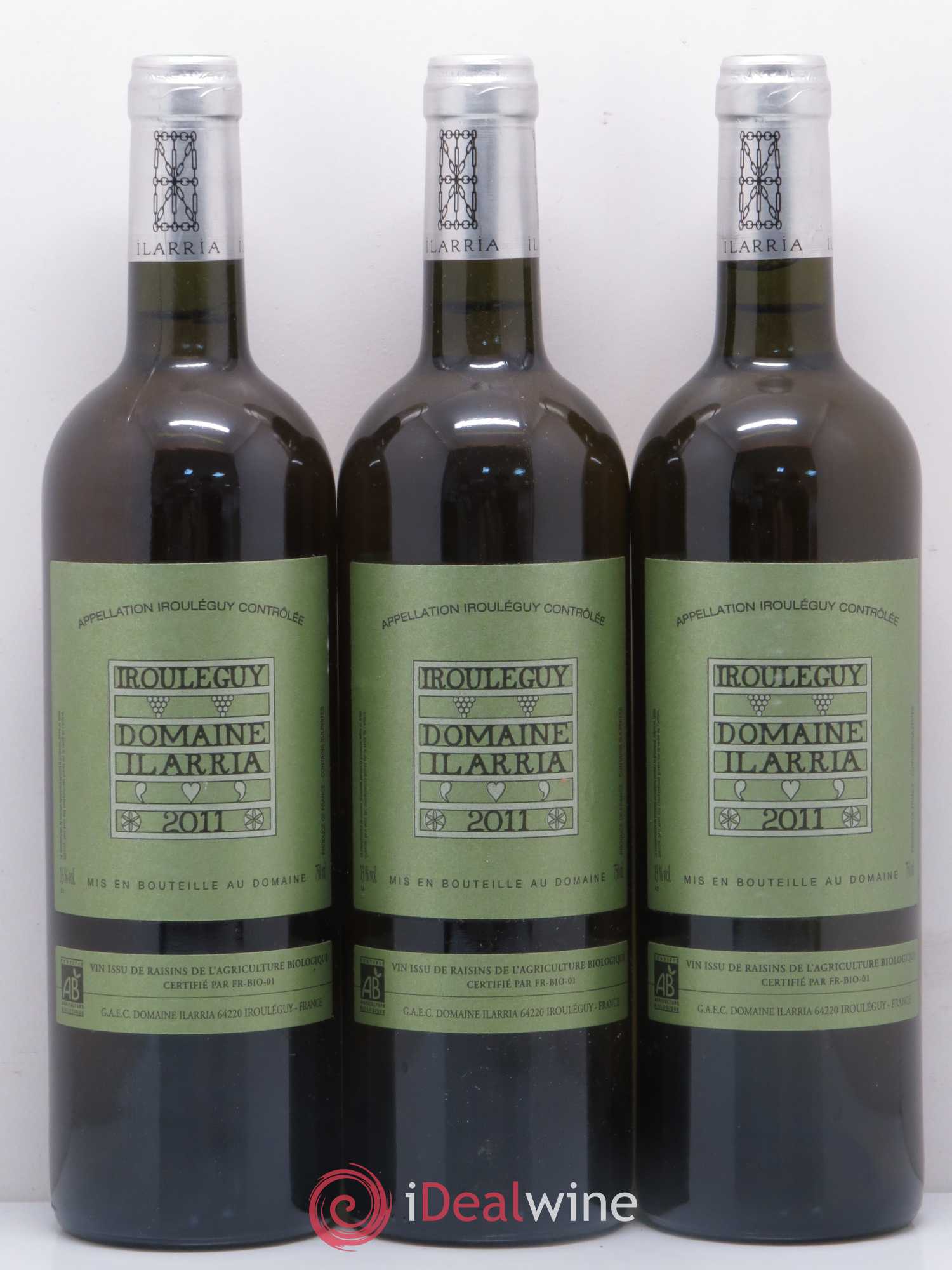 Sud-Ouest Irouleguy Domaine Ilarria (sans prix de réserve) 2011 - Posten von 3 Flaschen - 0