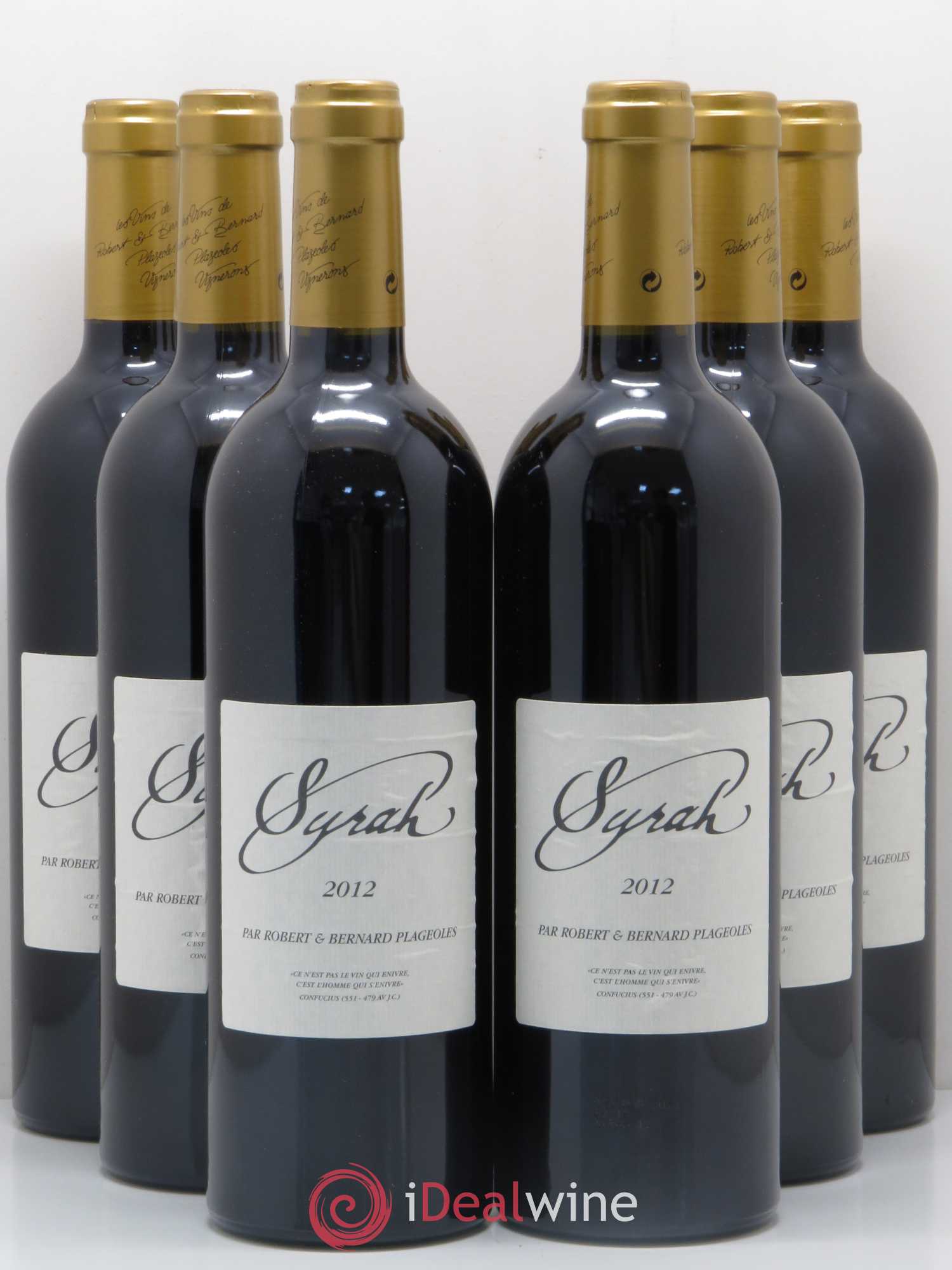 Sud-Ouest Domaine Plageoles Syrah 2012 - Posten von 6 Flaschen - 0