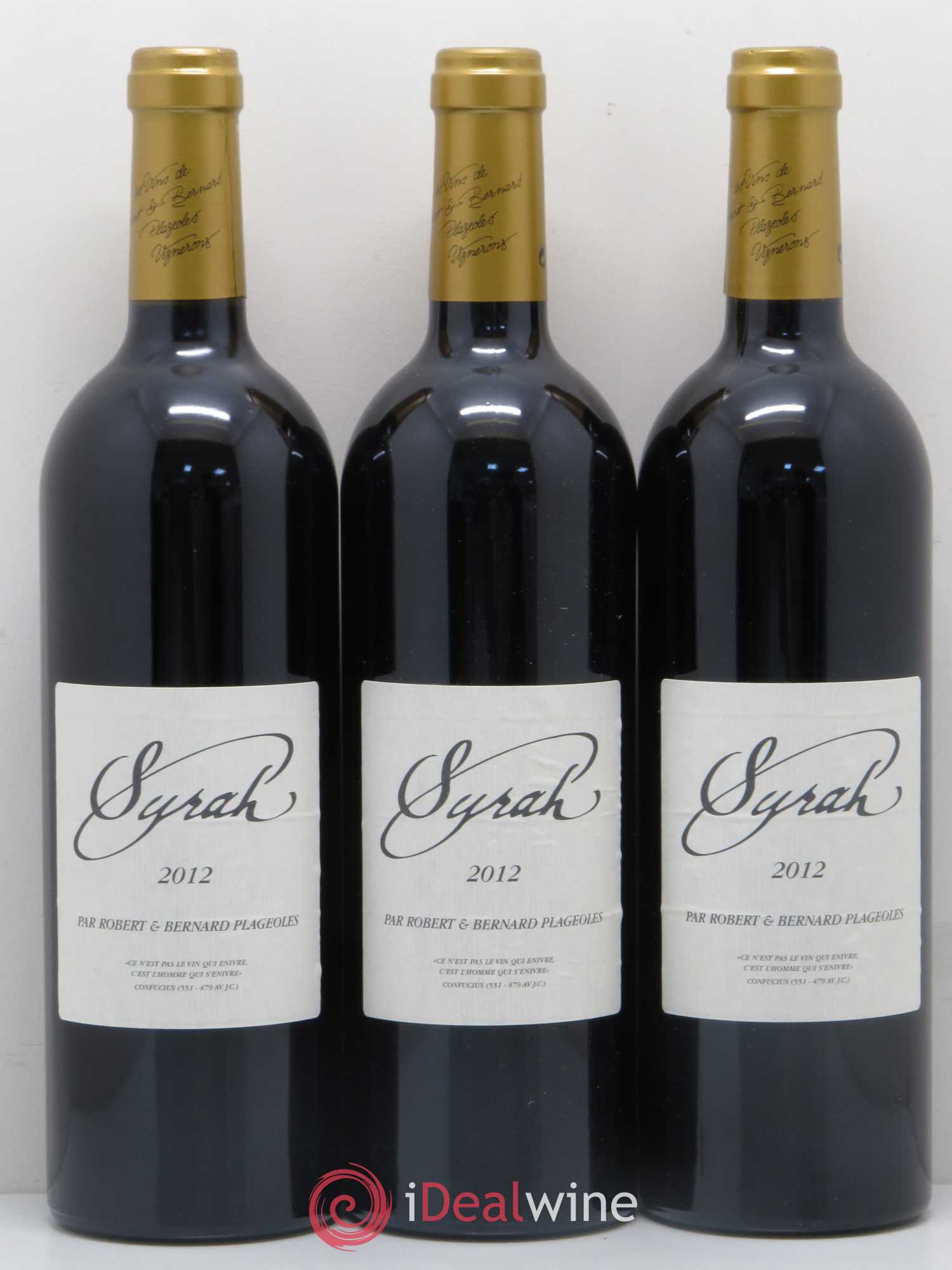 Sud-Ouest Domaine Plageoles Syrah 2012 - Posten von 3 Flaschen - 0