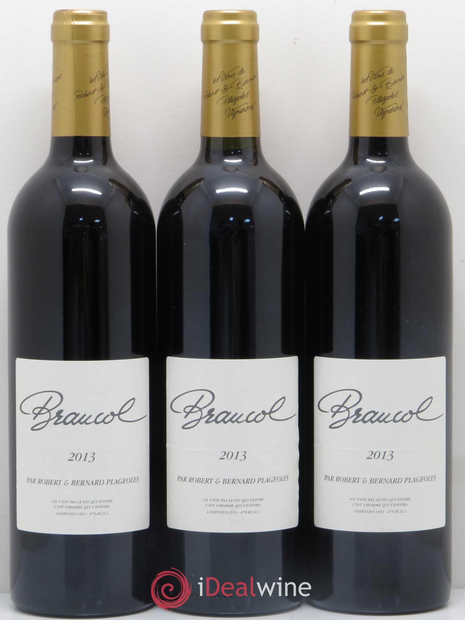 Sud-Ouest Domaine Plageoles Braucol 2013 - Posten von 3 Flaschen - 0