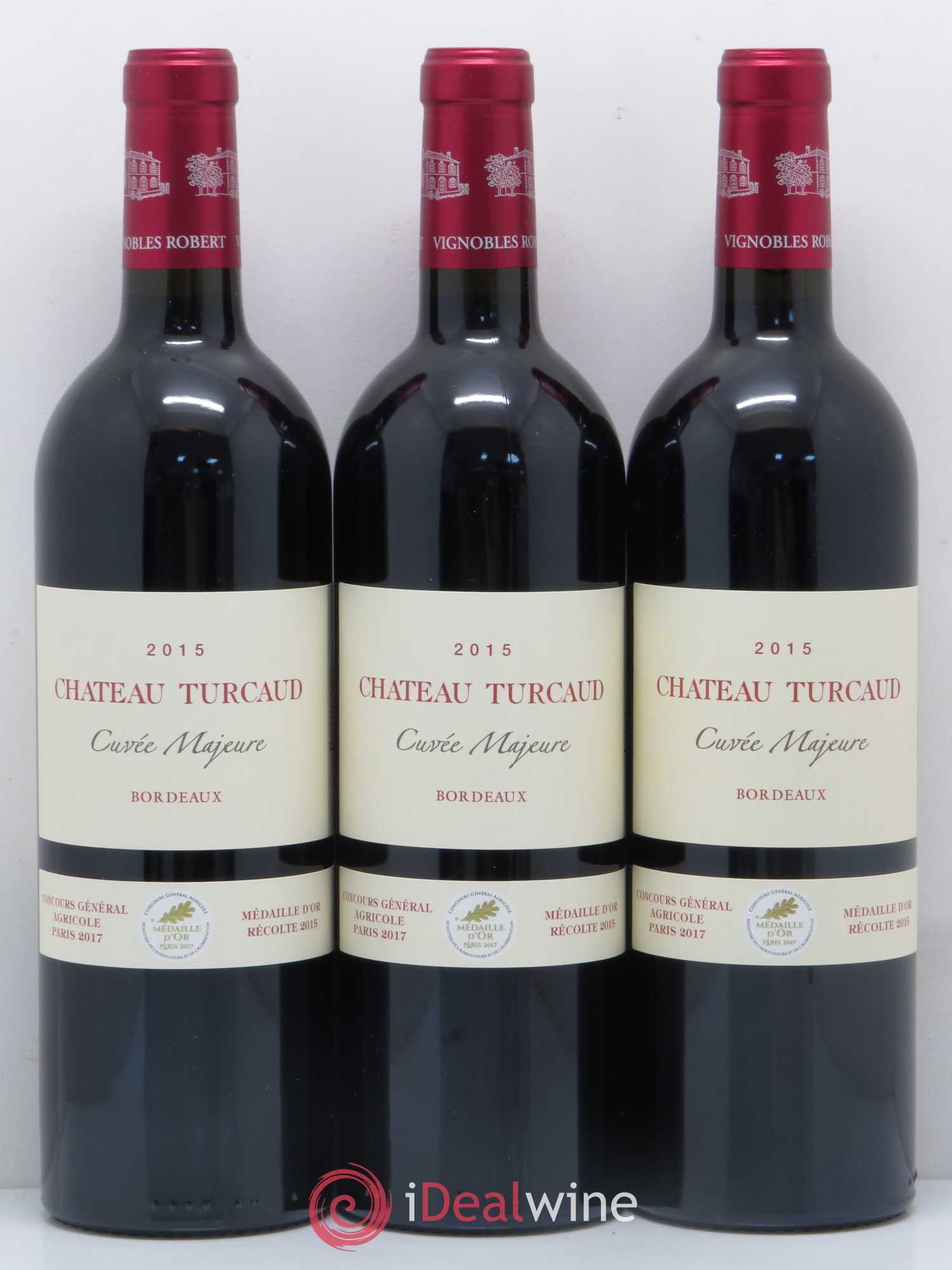 Bordeaux Supérieur Château Turcaud cuvée Majeure 2015 - Lot de 6 bouteilles - 1