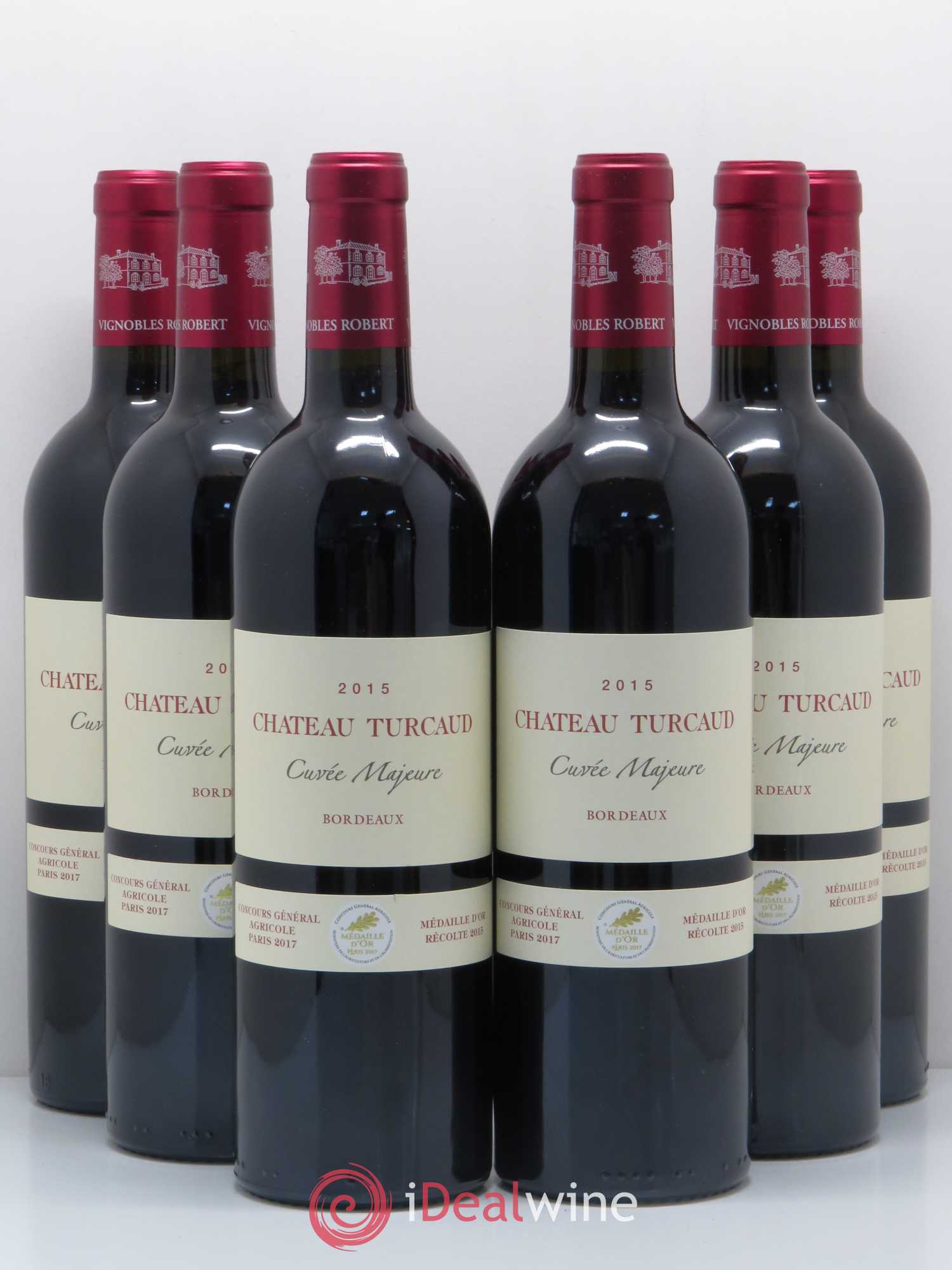 Bordeaux Supérieur Château Turcaud cuvée Majeure 2015 - Lot de 6 bouteilles - 0