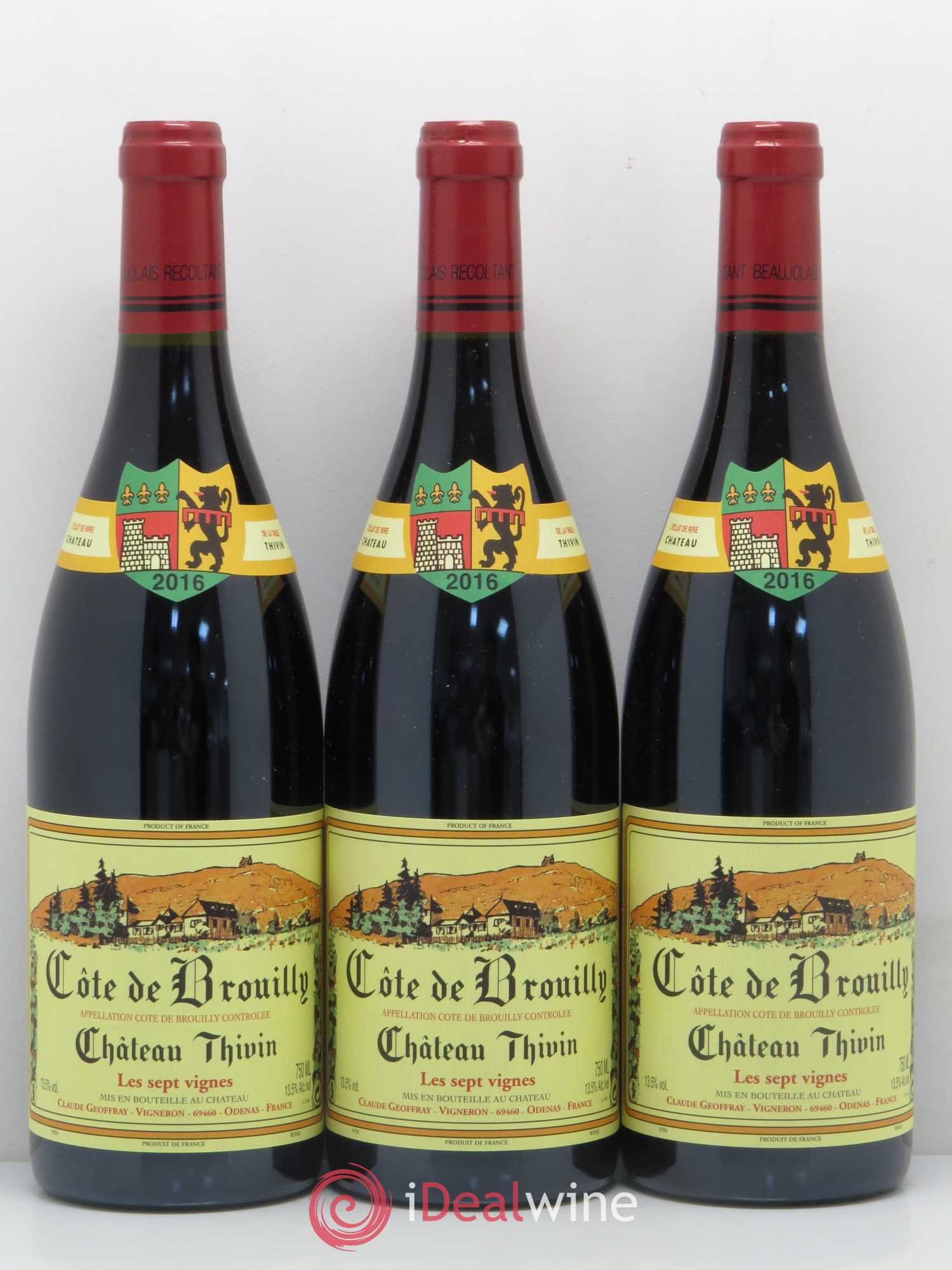 Côte de Brouilly Les 7 Vignes Château Thivin 2016 - Lot de 6 bouteilles - 2