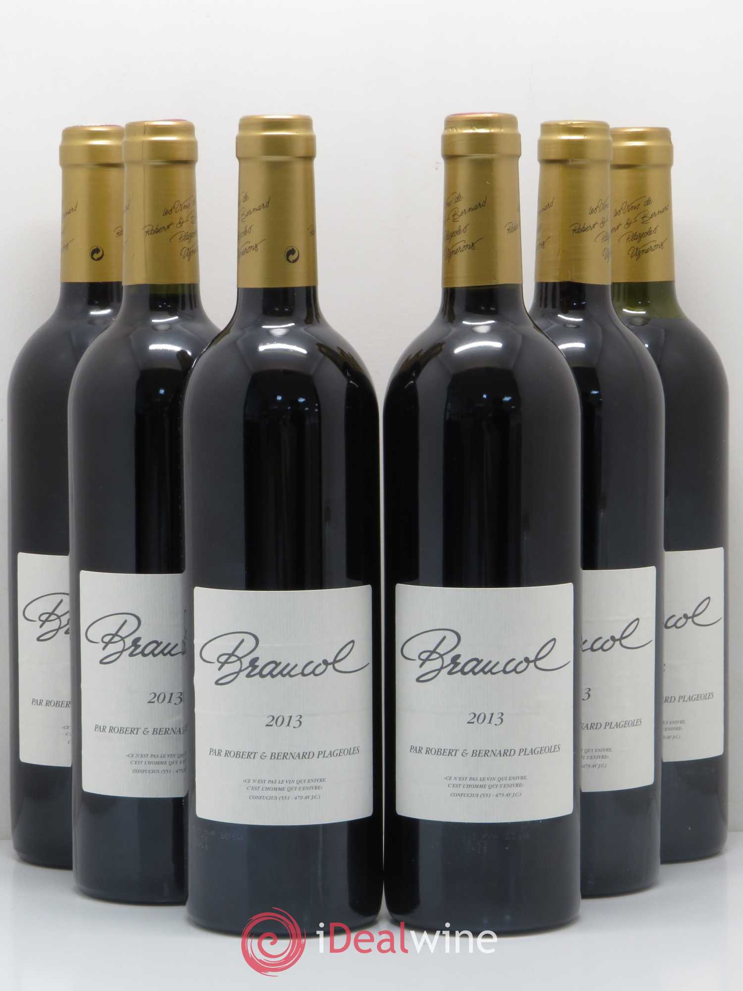 Sud-Ouest Domaine Plageoles Braucol 2013 - Posten von 6 Flaschen - 0