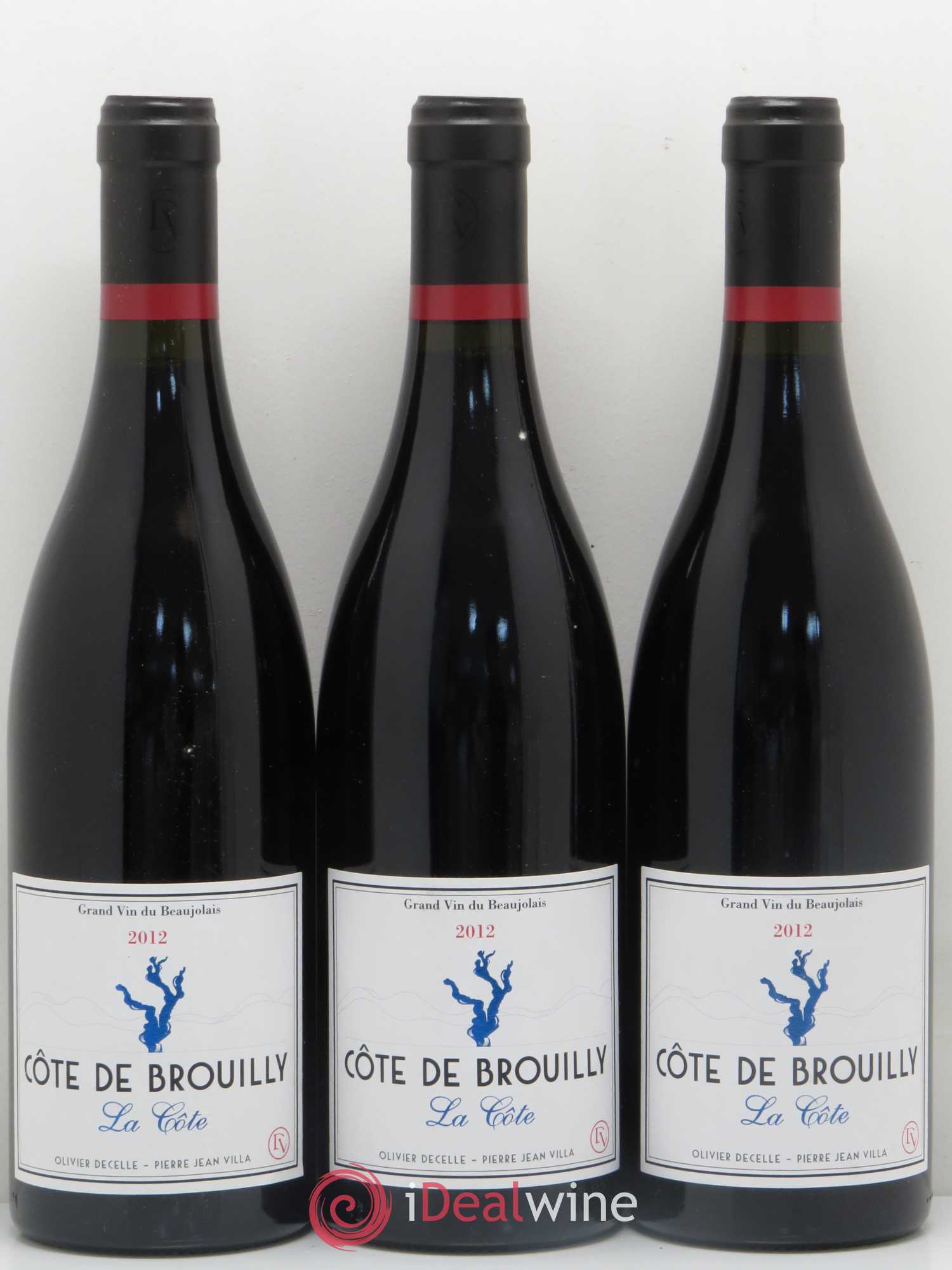 Côte de Brouilly La Côte Decelle-Villa 2012 - Posten von 3 Flaschen - 0