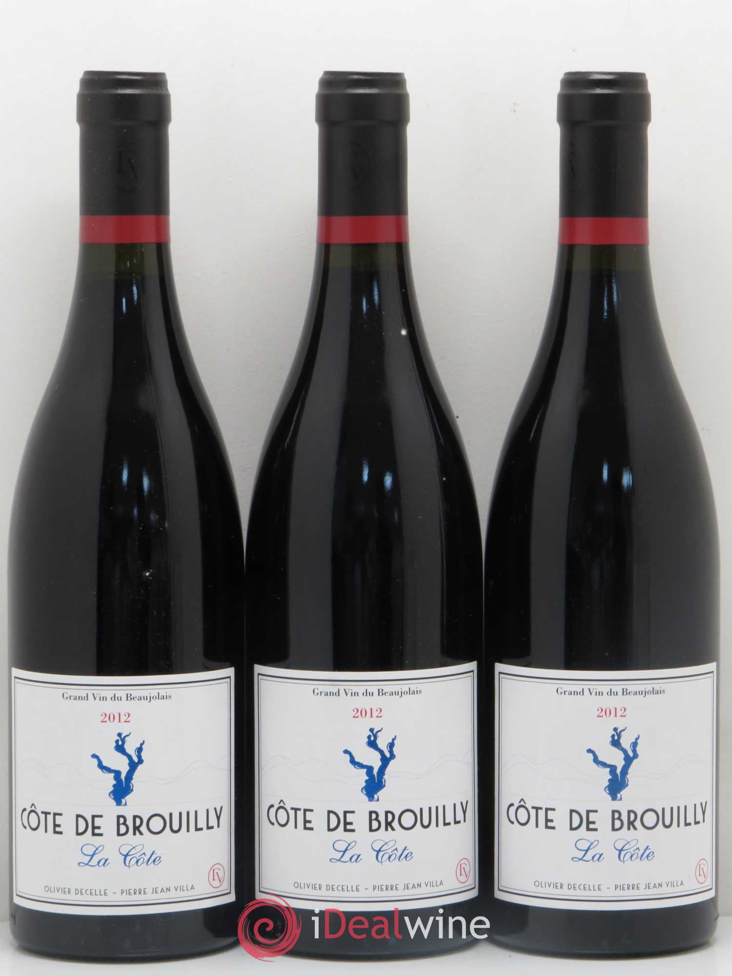 Côte de Brouilly La Côte Decelle-Villa 2012 - Posten von 3 Flaschen - 0