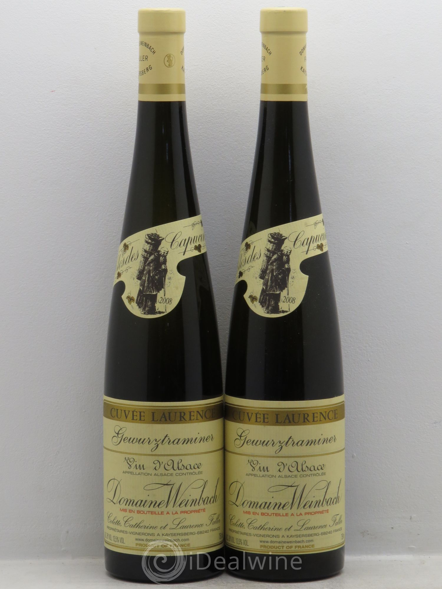 Alsace Gewurztraminer Cuvée Laurence Weinbach (Domaine) (sans prix de réserve) 2008 - Lot de 2 bouteilles - 0
