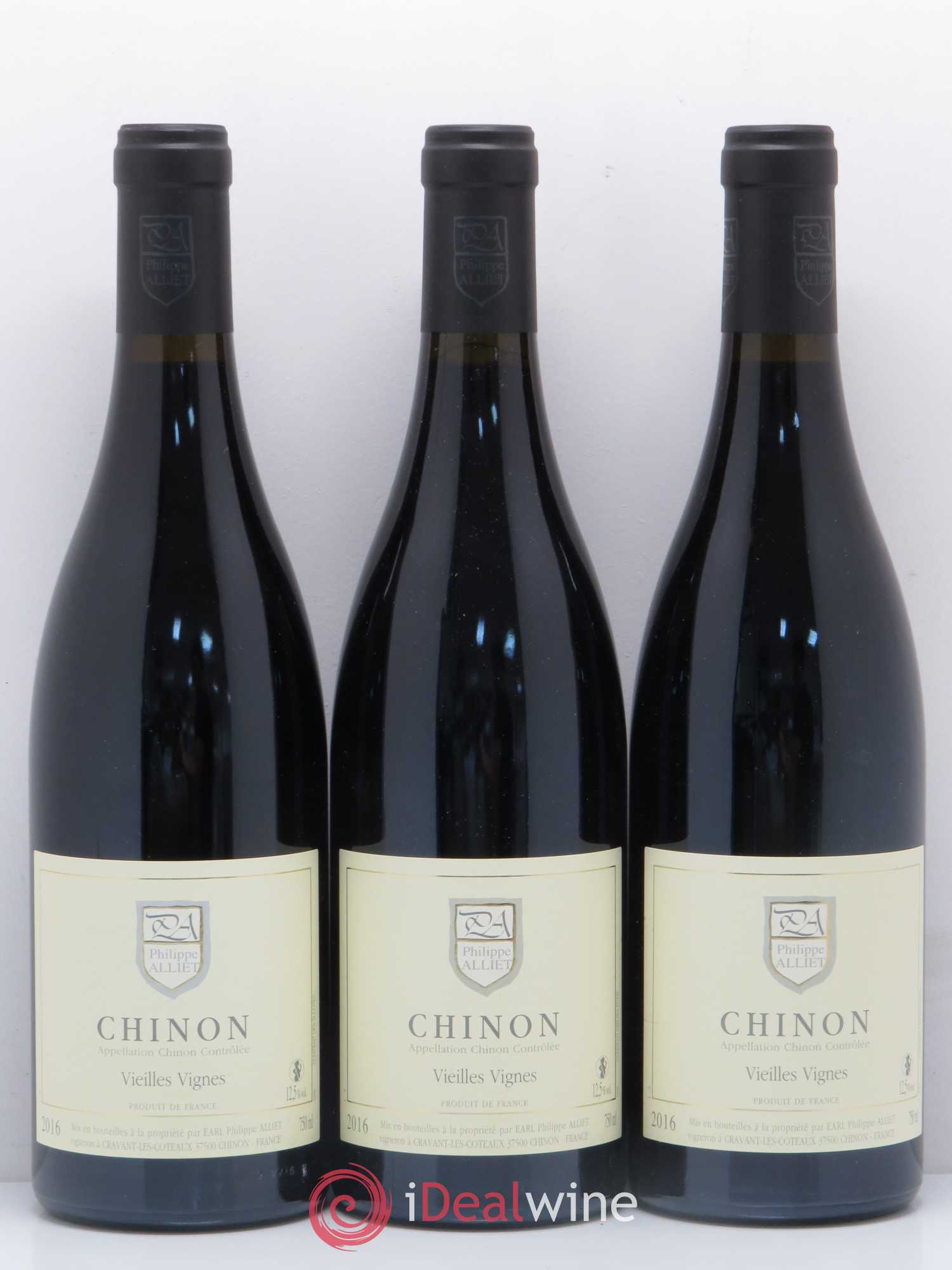 Chinon Vieilles Vignes Philippe Alliet 2016 - Lot de 3 bouteilles - 0