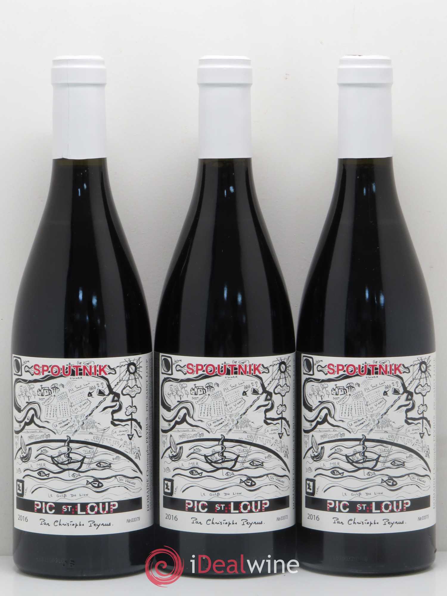 Pic Saint-Loup Clos des Reboussiers Spoutnik 2016 - Lot de 3 bouteilles - 0