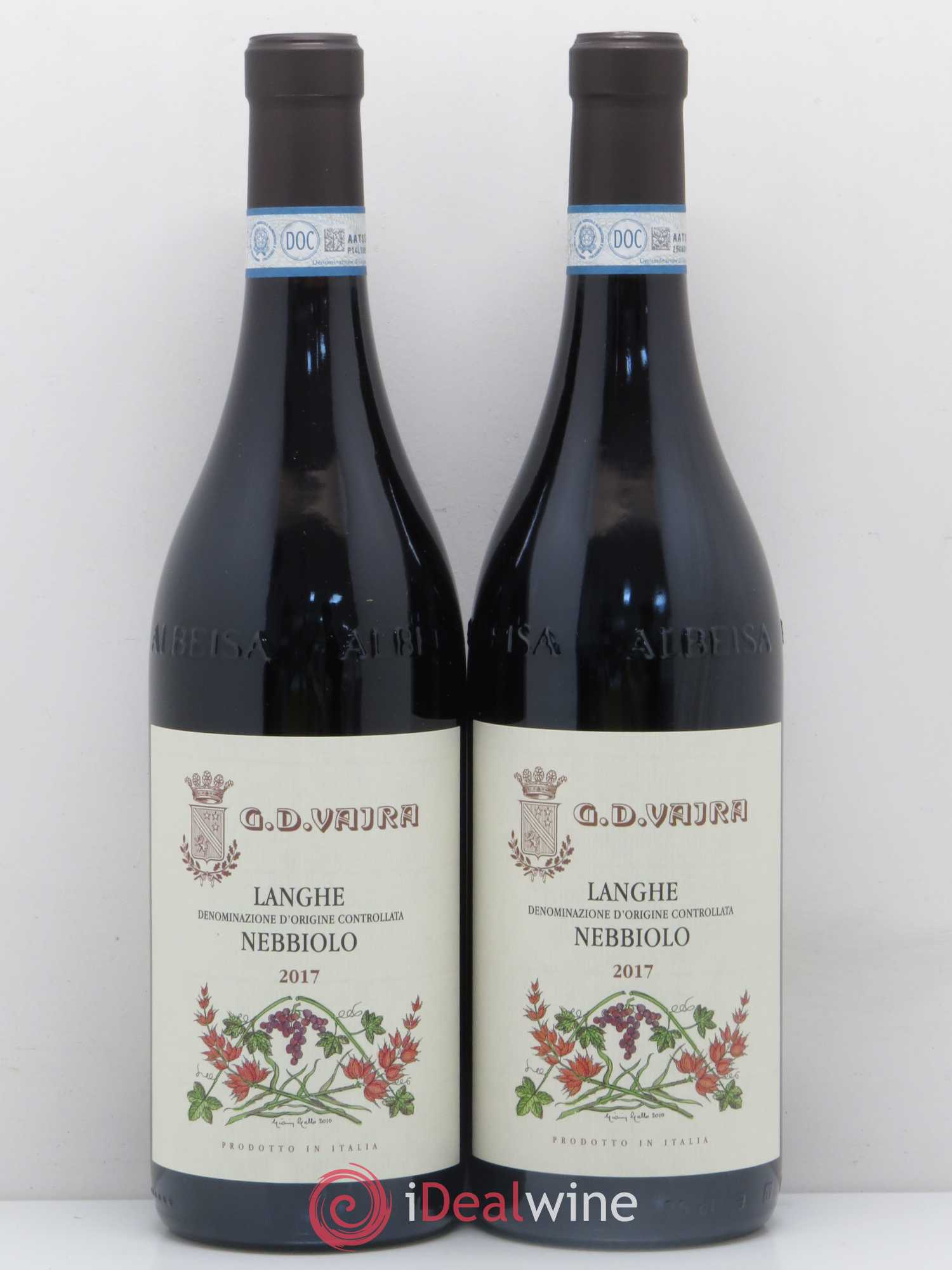 Langhe DOC Nebbiolo G.D. Vajra 2017 - Lotto di 2 bottiglie - 0