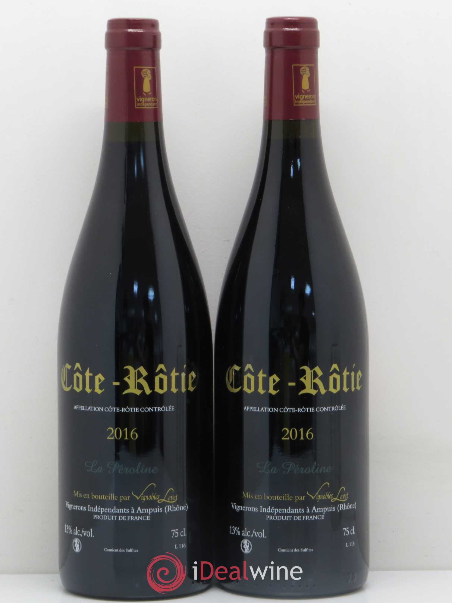 Côte-Rôtie La Péroline Vignobles Levet 2016 - Lot de 2 bouteilles - 1