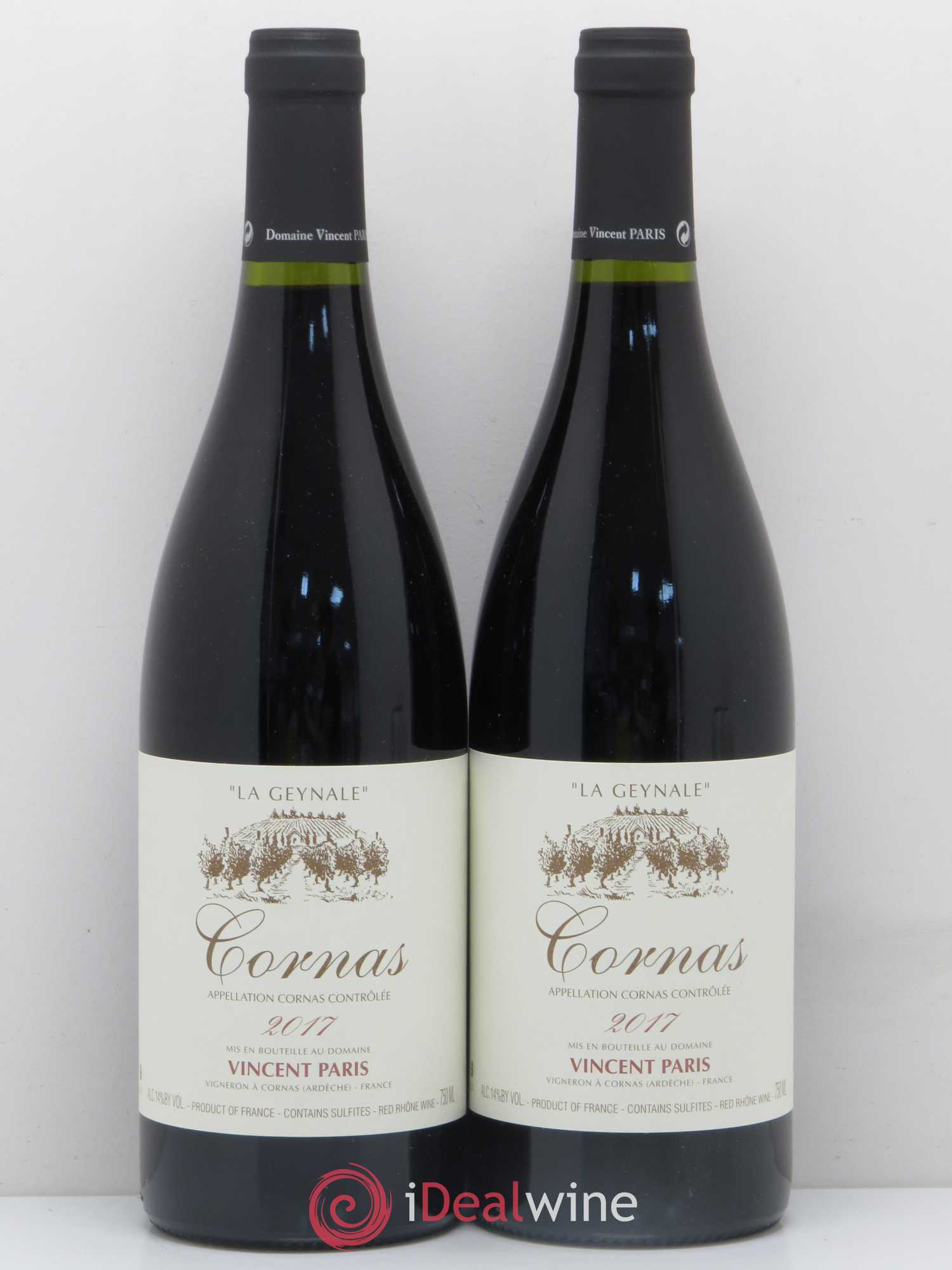 Cornas La Geynale Vincent Paris 2017 - Lot de 2 bouteilles - 0