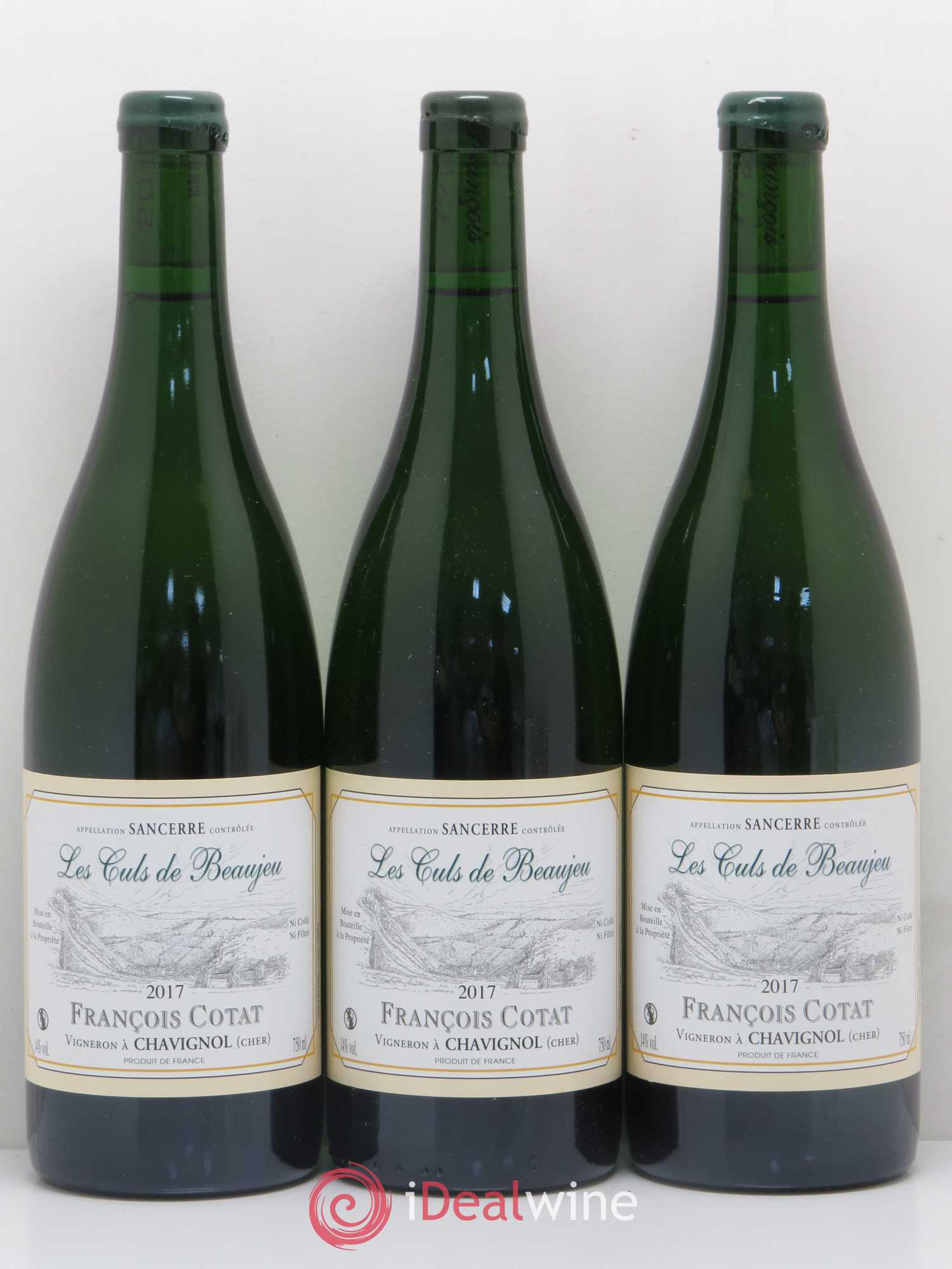 Sancerre Les Culs de Beaujeu François Cotat 2017 - Lot de 3 bouteilles - 0