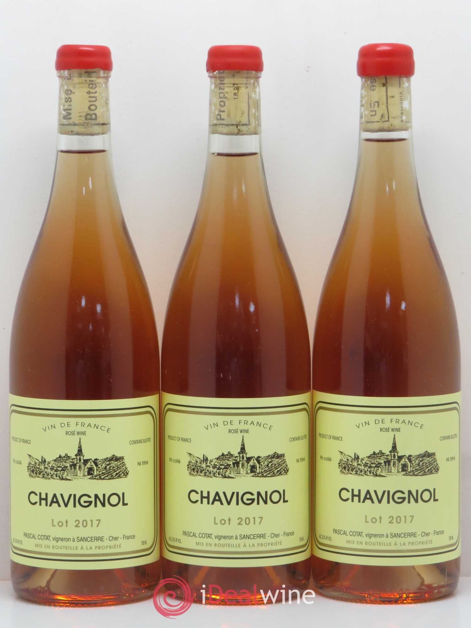 Divers Vin de France Chavignol Pascal Cotat 2017 - Lotto di 3 bottiglie - 0