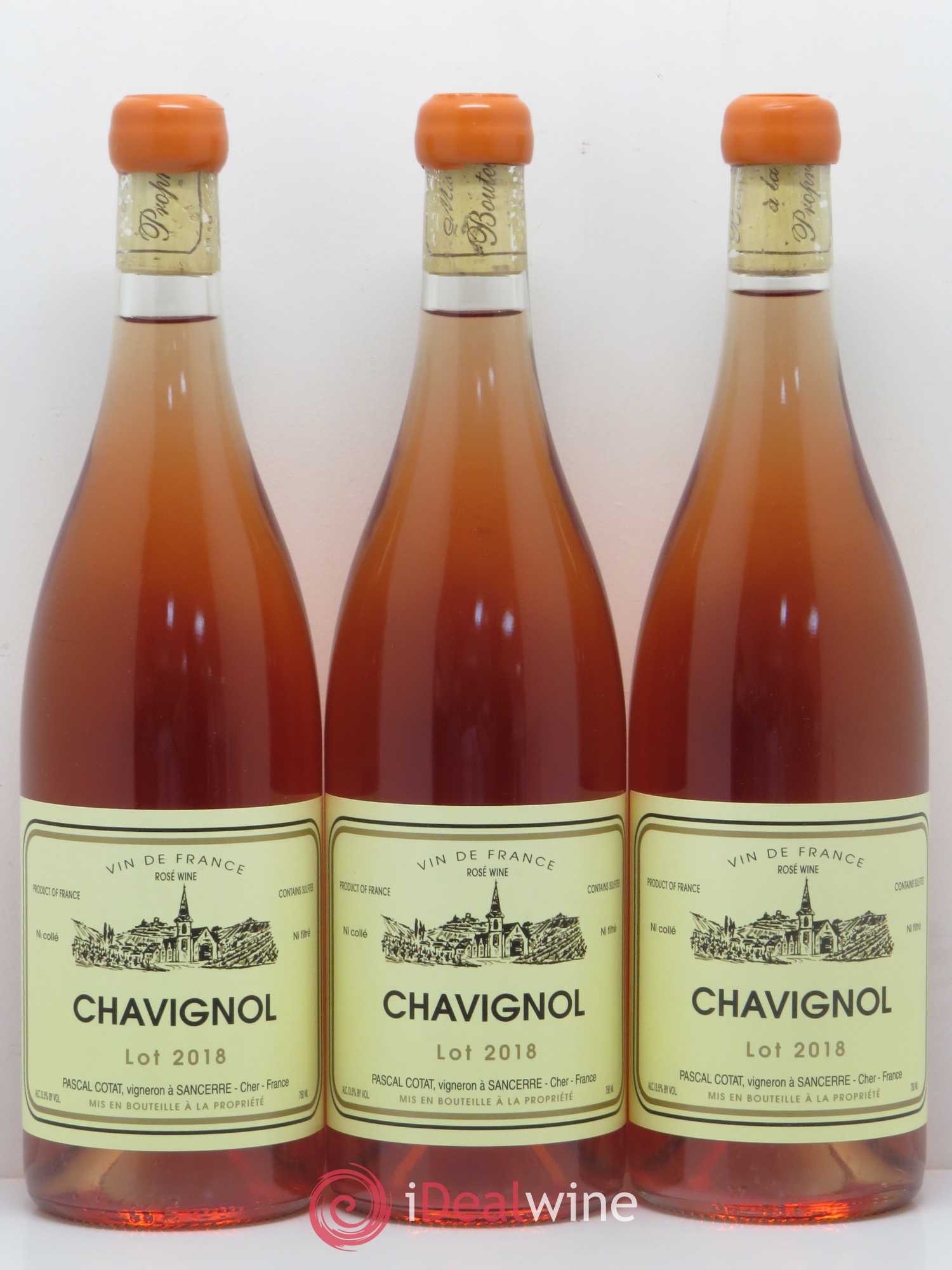 Divers Vin de France Chavignol Pascal Cotat 2018 - Posten von 3 Flaschen - 0