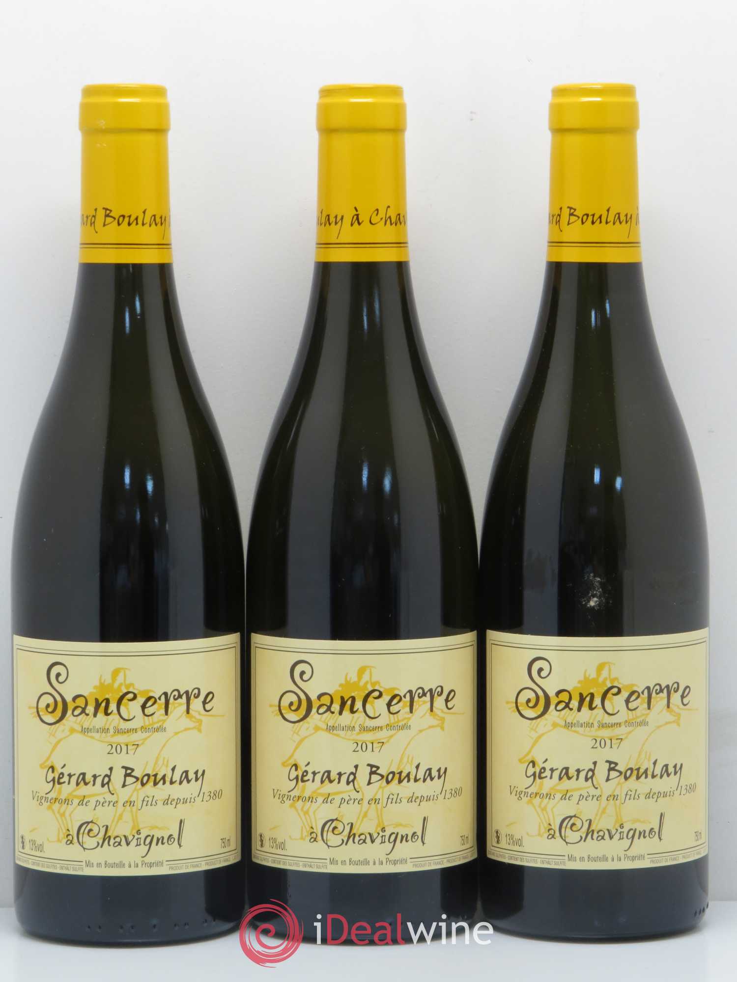 Sancerre Gérard Boulay Tradition 2017 - Lot de 3 bouteilles - 0