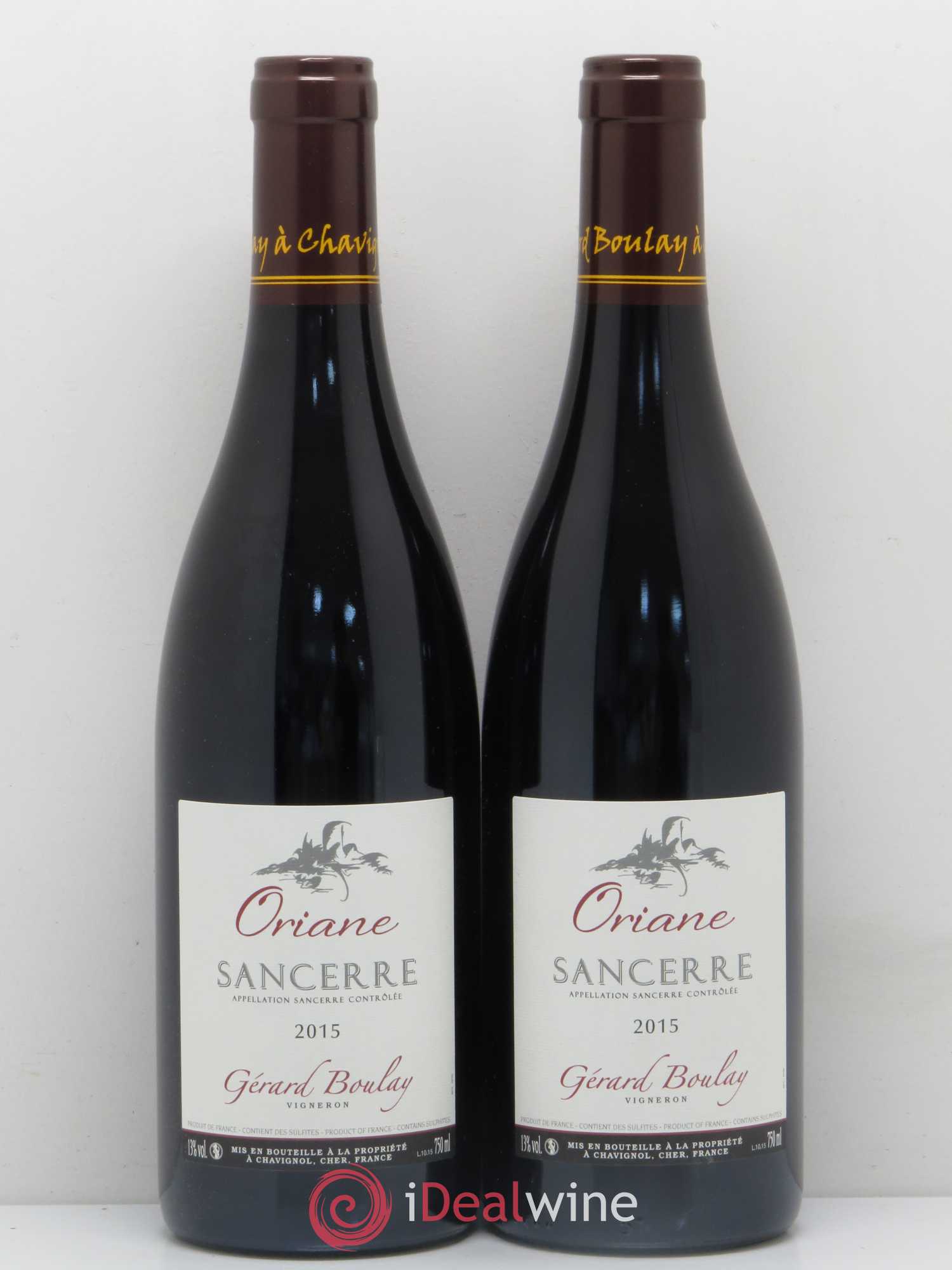 Sancerre Oriane Gérard Boulay 2015 - Lot de 2 bouteilles - 0