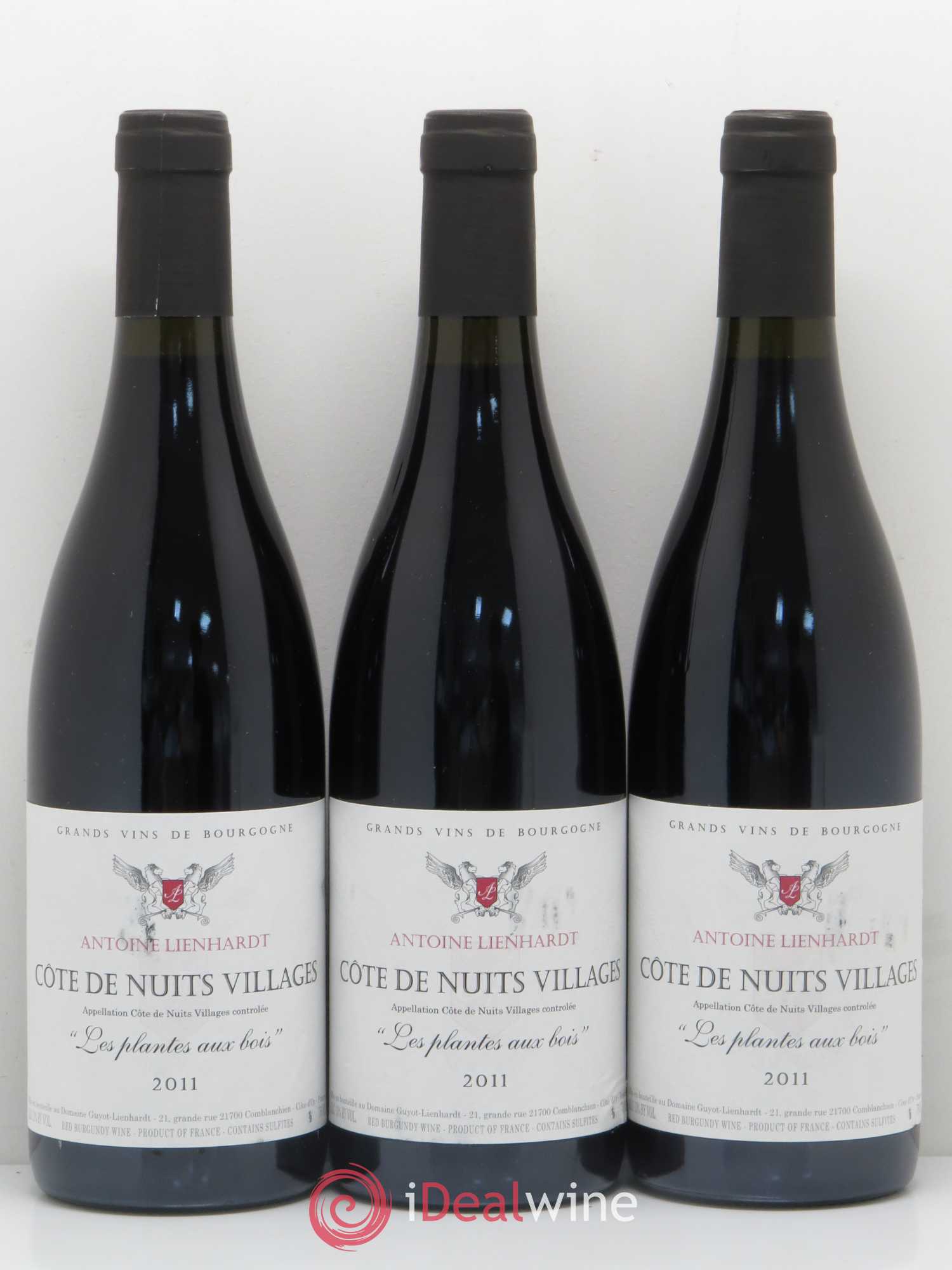 Côte de Nuits-Villages Les Plantes aux Bois Antoine Lienhardt (sans prix de réserve) 2011 - Posten von 6 Flaschen - 1