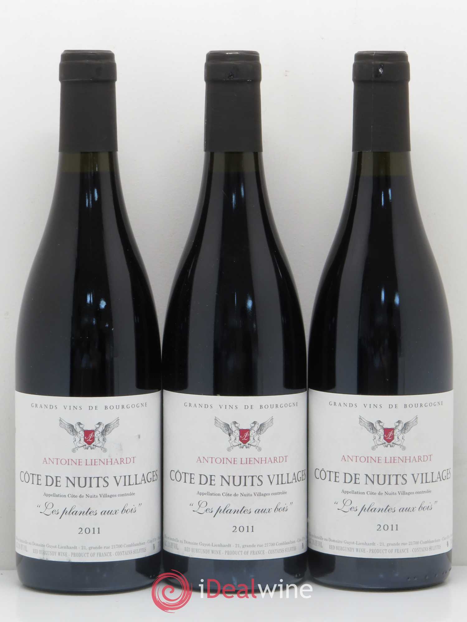 Côte de Nuits-Villages Les Plantes aux Bois Antoine Lienhardt (sans prix de réserve) 2011 - Posten von 6 Flaschen - 2