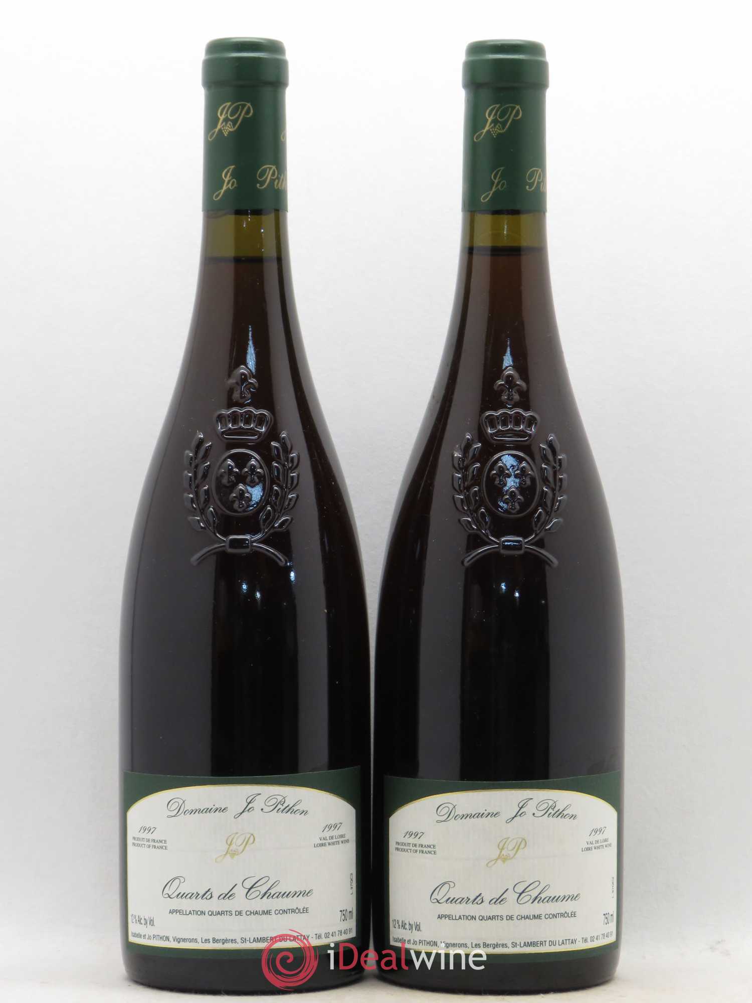 Quarts de Chaume Domaine Jo Pithon 1997 - Lotto di 2 bottiglie - 0