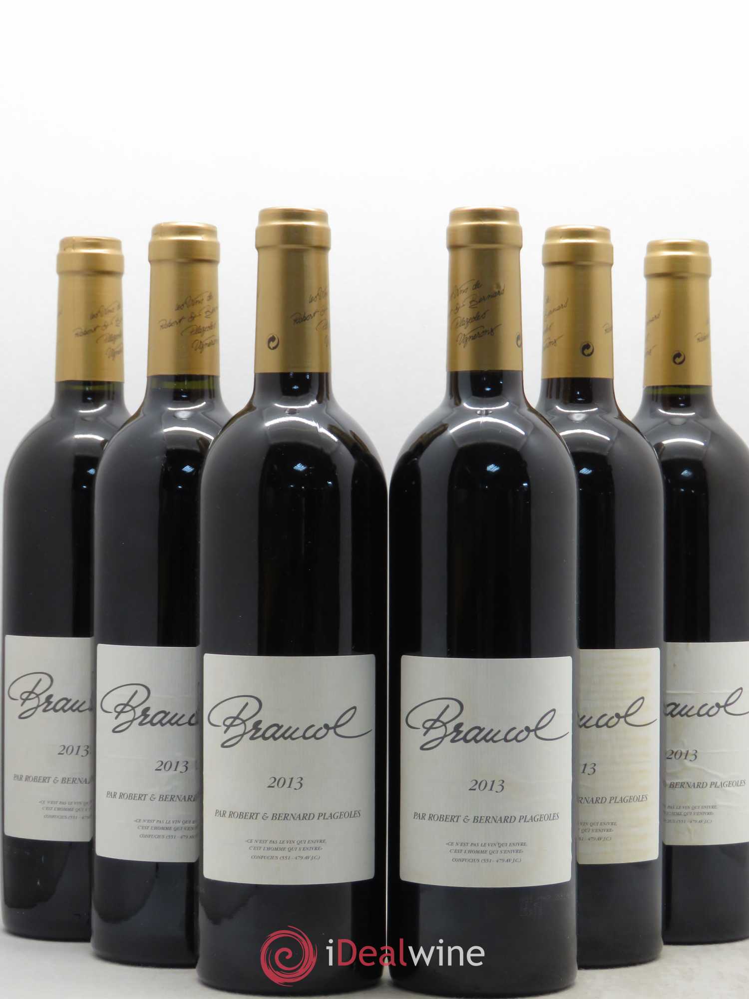 Sud-Ouest Gaillac Domaine Plageoles Braucol (sans prix de réserve) 2013 - Posten von 6 Flaschen - 0