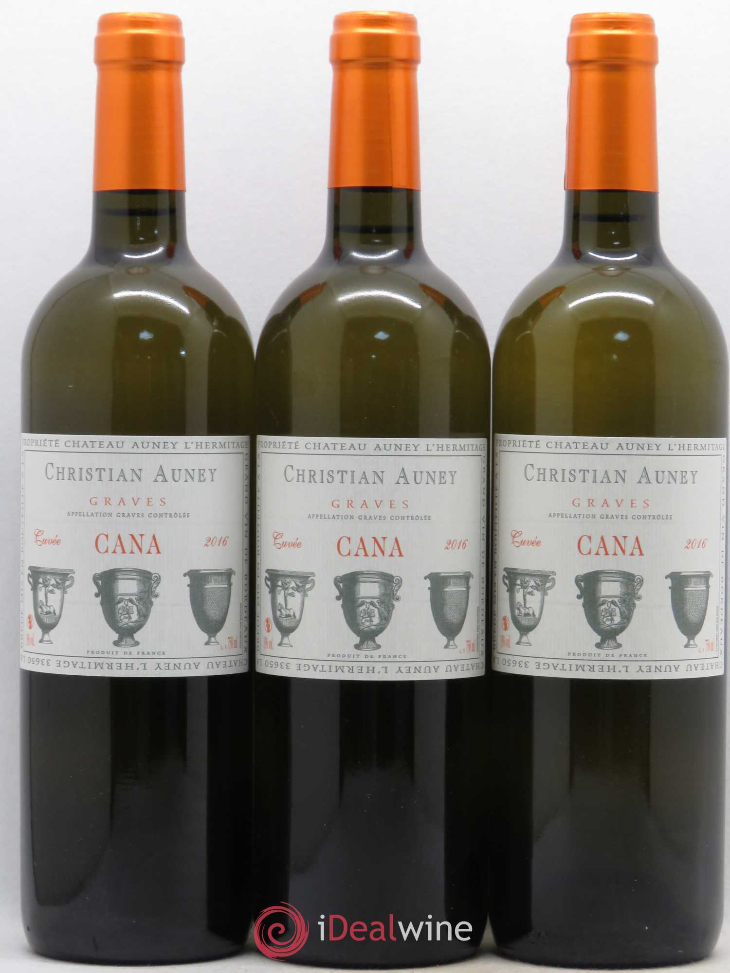 Graves Cuvée Cana Château Auney L'Hermitage (sans prix de réserve) 2016 - Posten von 6 Flaschen - 1