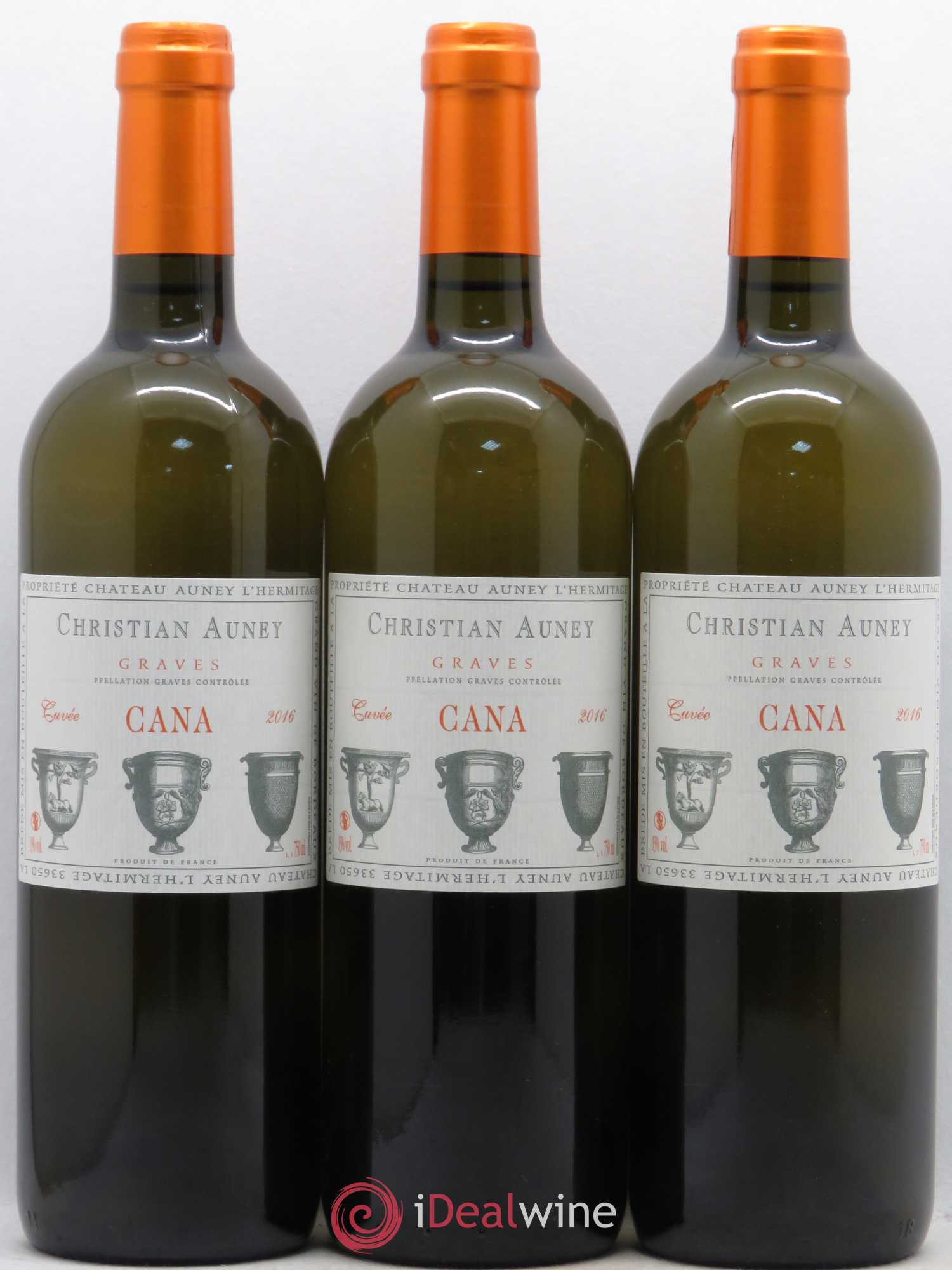 Graves Cuvée Cana Château Auney L'Hermitage (sans prix de réserve) 2016 - Posten von 6 Flaschen - 2