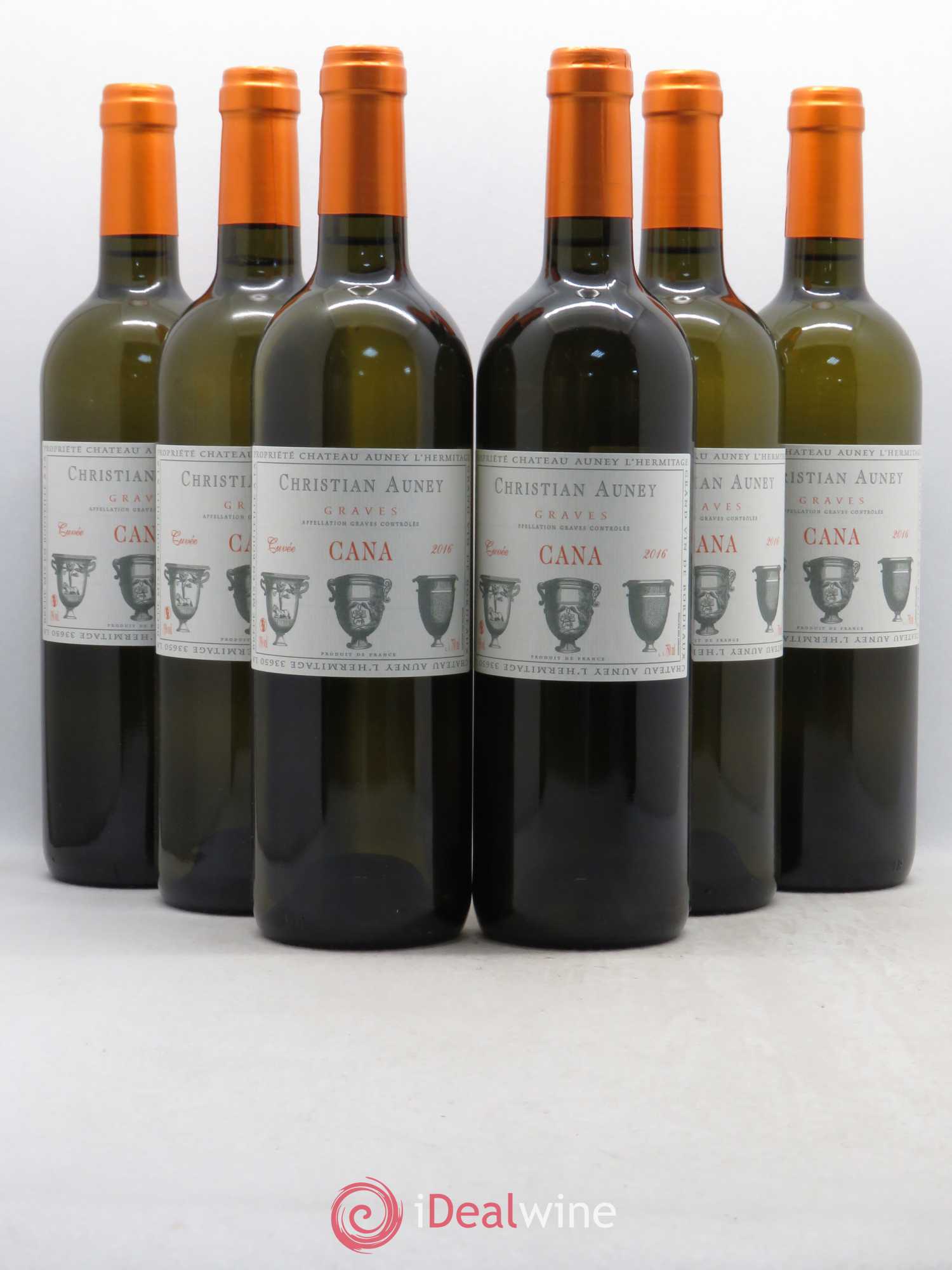 Graves Cuvée Cana Château Auney L'Hermitage (sans prix de réserve) 2016 - Posten von 6 Flaschen - 0