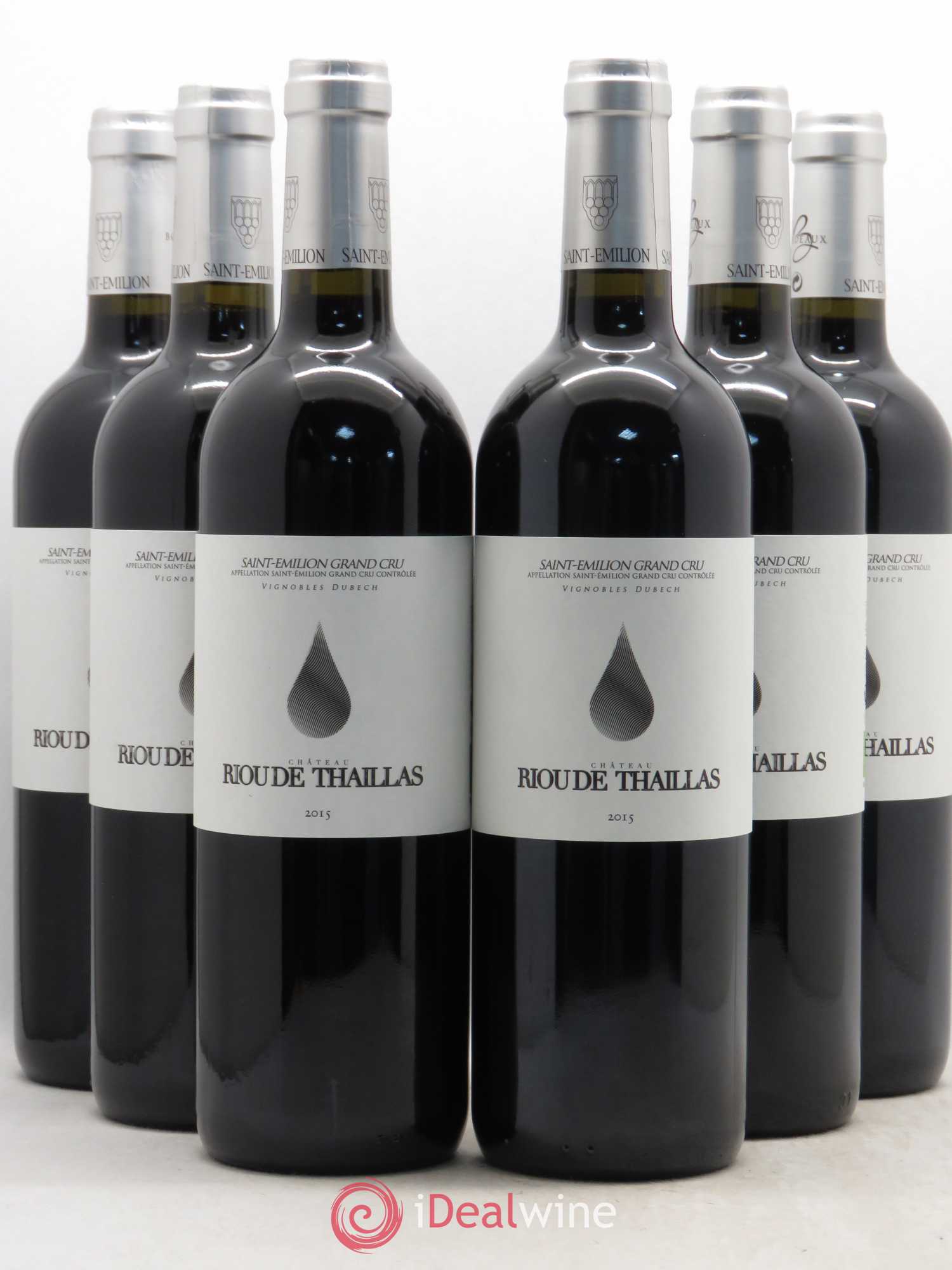 Saint-Émilion Château Riou de Thaillas (sans prix de réserve) 2015 - Posten von 6 Flaschen - 0
