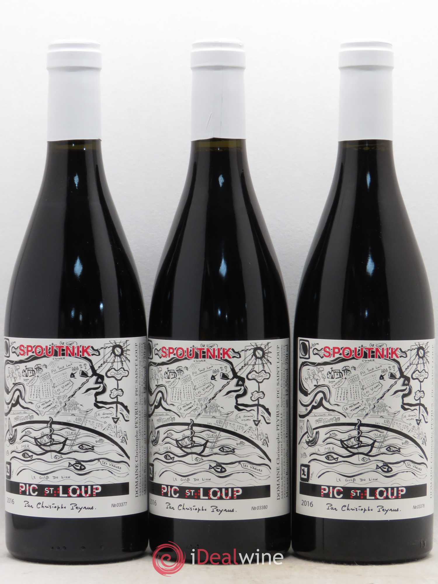Pic Saint-Loup Clos des Reboussiers Spoutnik 2016 - Lot de 3 bouteilles - 0