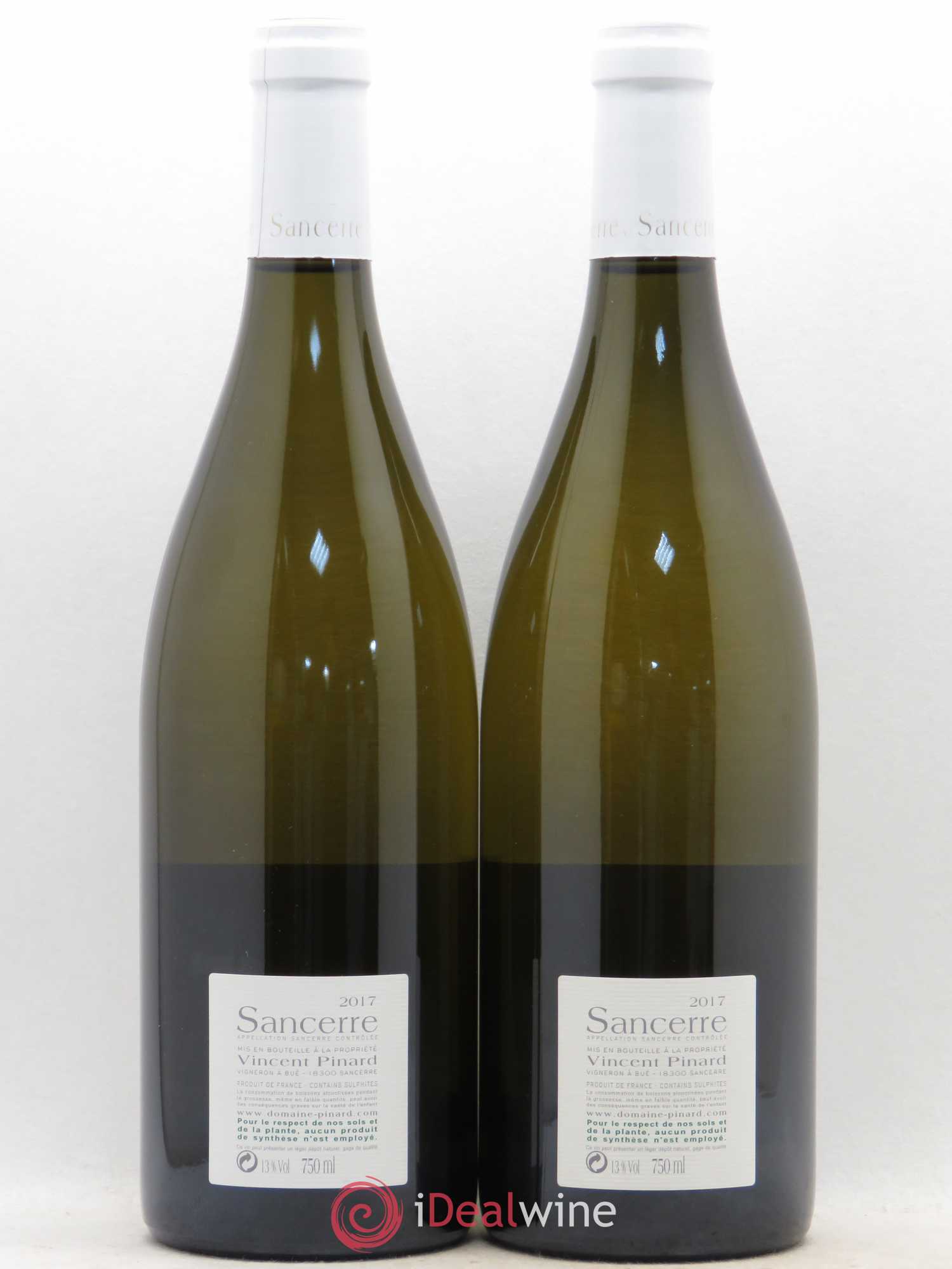 Sancerre Florès Vincent Pinard (senza prezzo di riserva) 2017 - Lotto di 2 bottiglie - 1