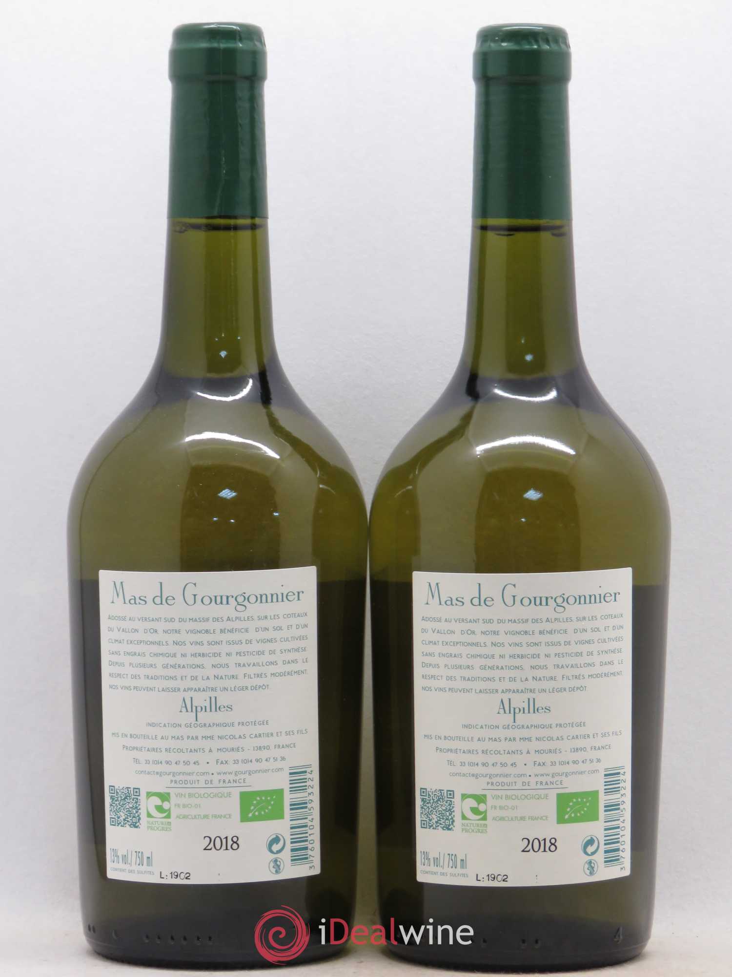 Divers IGP Alpilles Mas de Gourgonnier (sans prix de réserve) 2018 - Posten von 5 Flaschen - 4