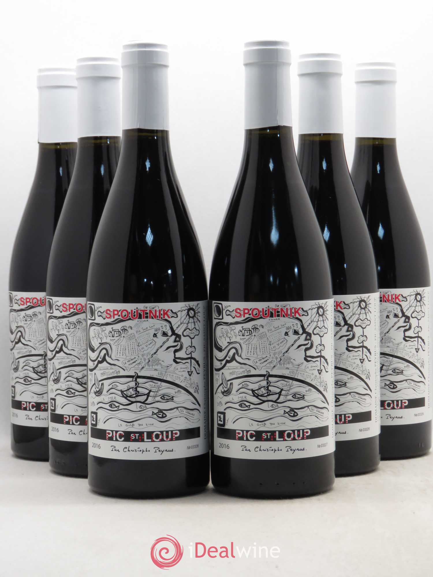 Pic Saint-Loup Clos des Reboussiers Spoutnik (sans prix de réserve) 2016 - Posten von 6 Flaschen - 0