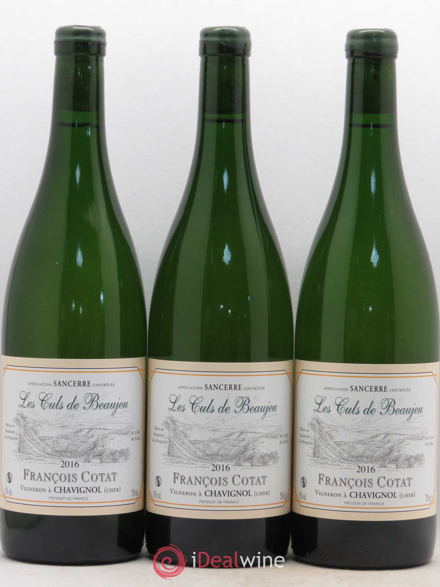Sancerre Les Culs de Beaujeu François Cotat 2016 - Lot de 3 bouteilles - 0