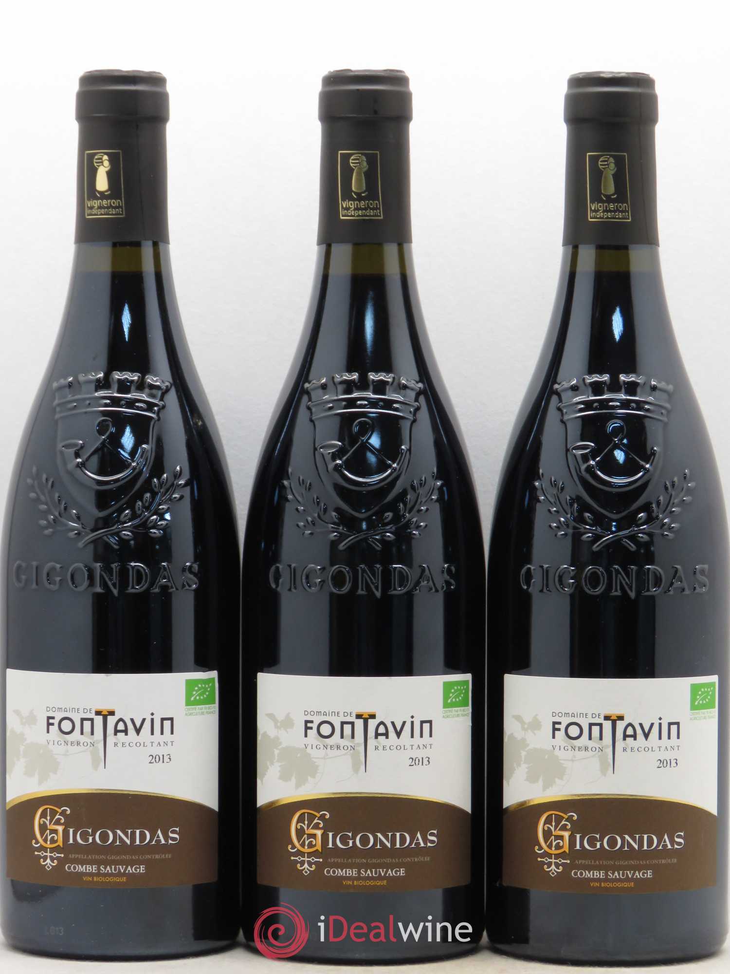 Gigondas Combe Sauvage Domaine de Fontavin (sans prix de réserve) 2013 - Posten von 3 Flaschen - 0