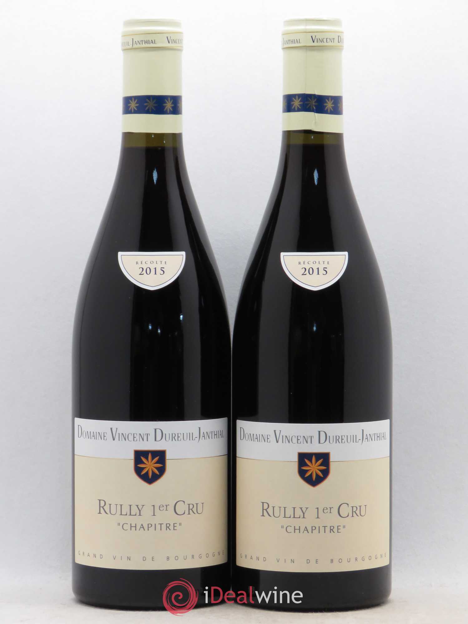 Rully 1er Cru Chapitre Vincent Dureuil Janthial 2015 - Lot de 2 bouteilles - 0