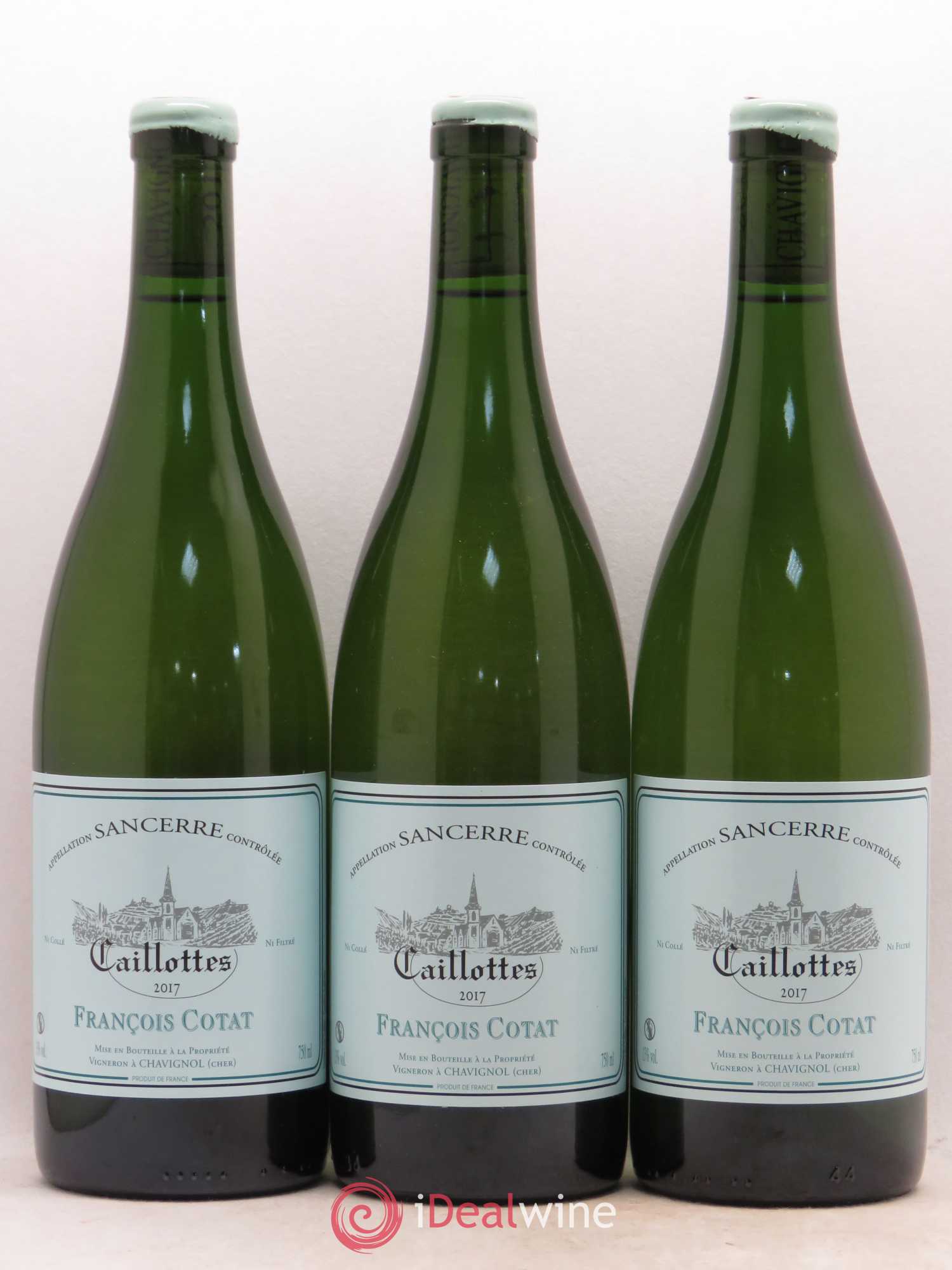 Sancerre Les Caillottes François Cotat (sans prix de réserve) 2017 - Lot de 3 bouteilles - 0