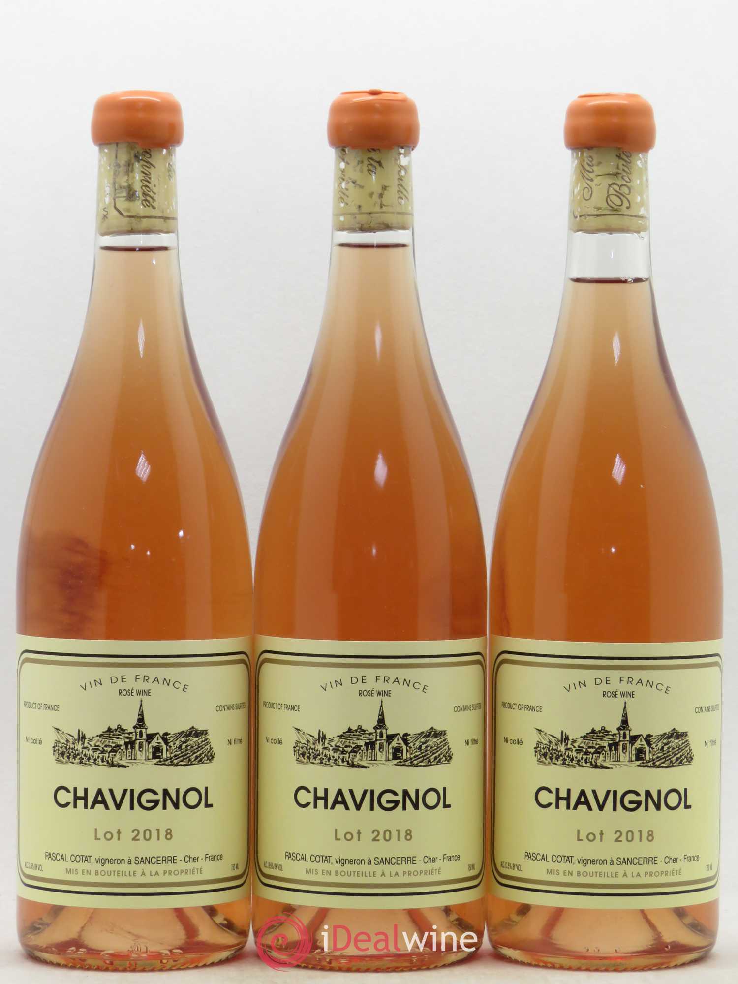 Vin de France Chavignol Pascal Cotat (sans prix de réserve) 2018 - Posten von 3 Flaschen - 0
