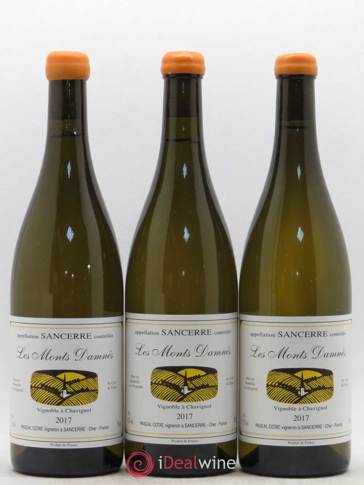 Sancerre Les Monts Damnés Pascal Cotat 2017 - Lot de 3 bouteilles - 0