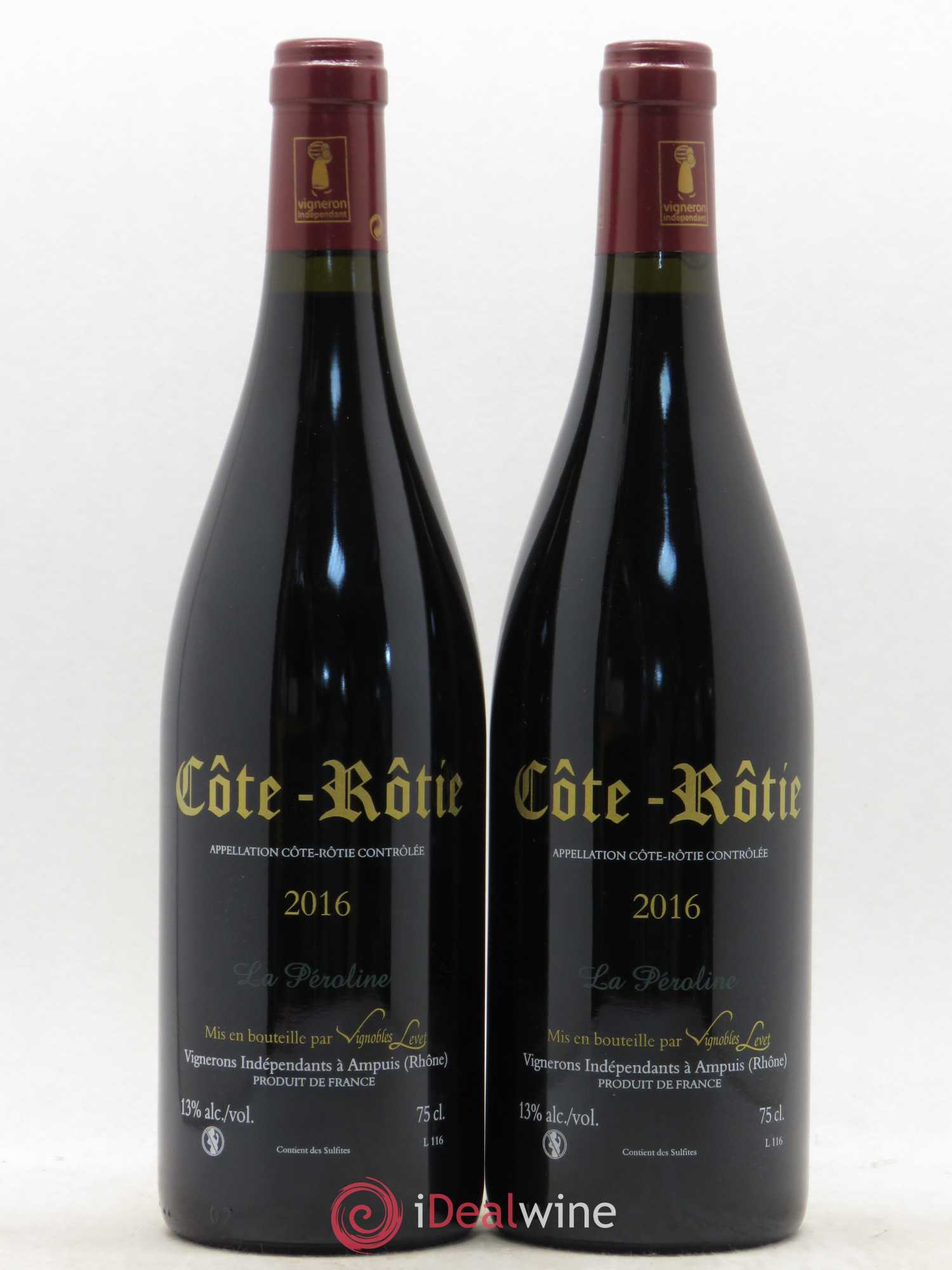 Côte-Rôtie La Péroline Vignobles Levet 2016 - Lot de 2 bouteilles - 1